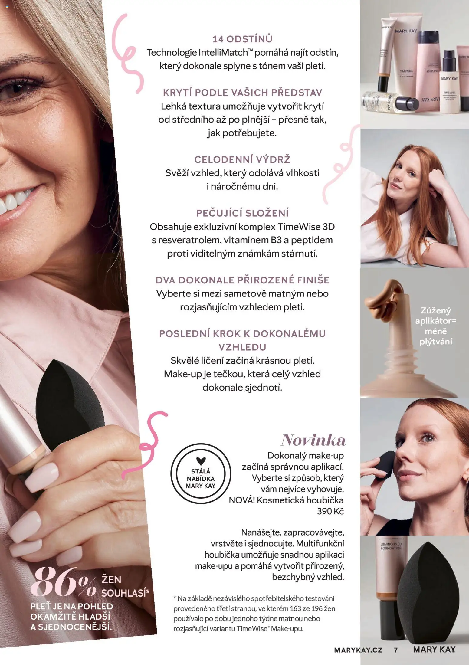 Mary Kay kniha o kráse od 30.09.2026 | Strana: 7 | Produkty: Houbička, Makeup