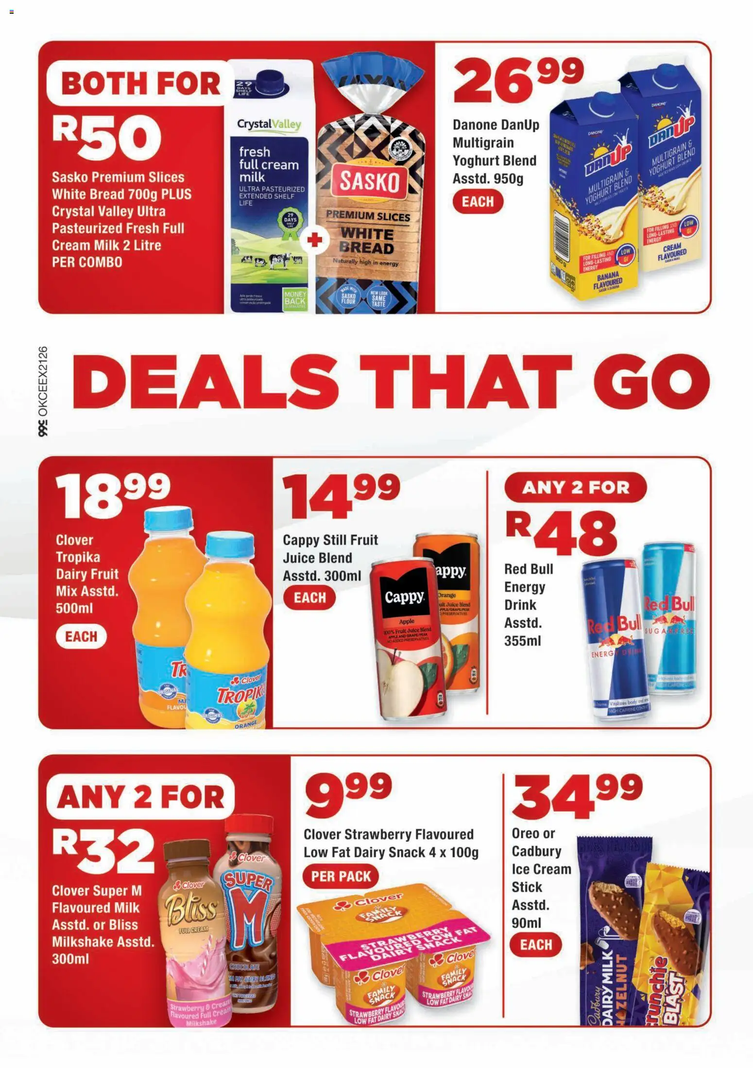 New OK Foods catalogue – valid from 07/09/2026 | Page: 2 | Products: Flour, Cover, Yoghurt, Shelf