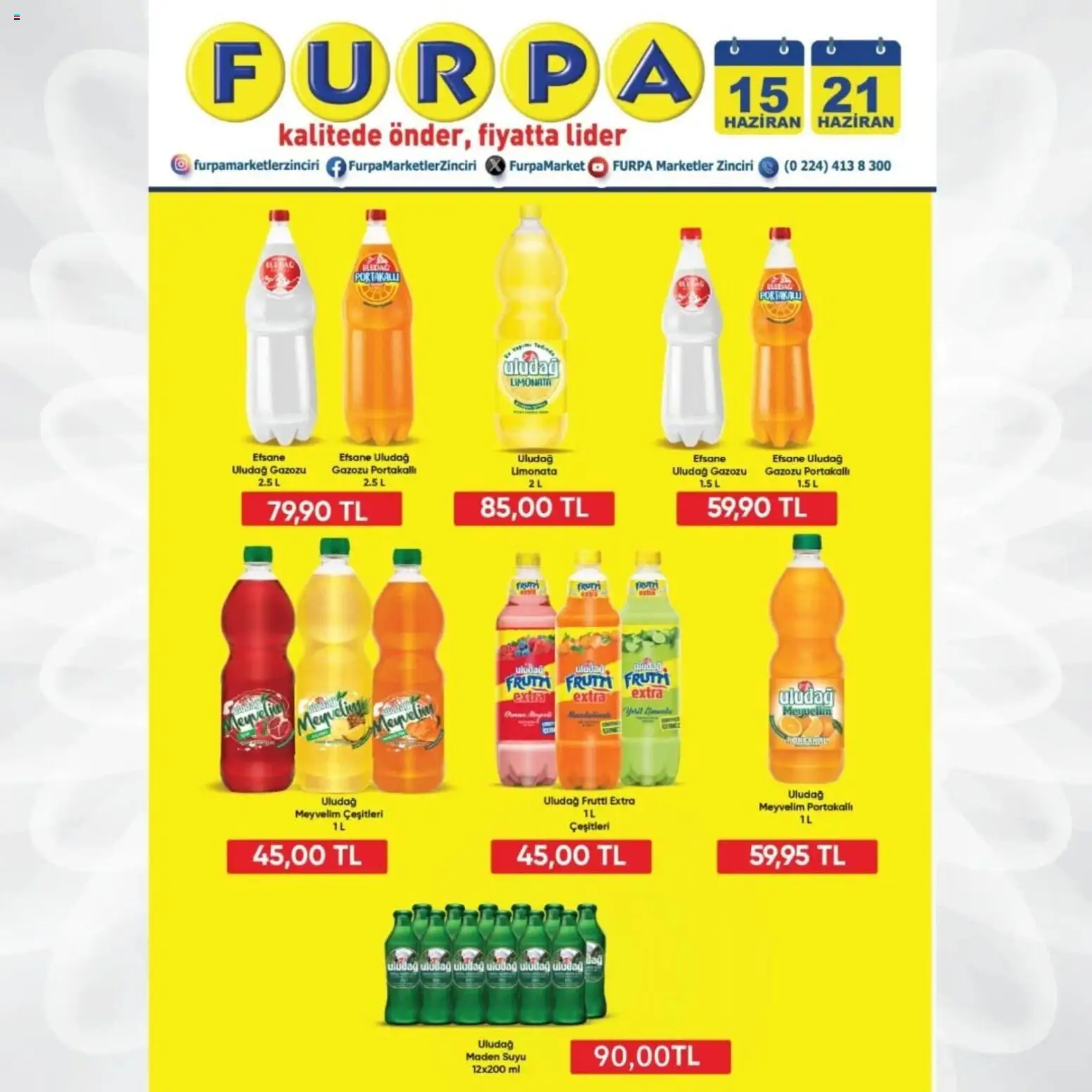 Furpa Katalog - 15.06.2026 tarihinden itibaren geçerlidir | Sayfa: 4 | Ürünler: Limonata, Meyve, Maden suyu