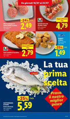 Anteprima del volantino Lidl volantino valido a partire dal 16/07/2026 | Pagina: 9 | Prodotti: Bovino, Pollo, Orata, Suino