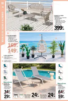 Vista previa E.Leclerc Al Aire Libre válido desde el 27.04.2026 | Página: 10 | Productos: Muebles, Cojín, Sofá, Sillón