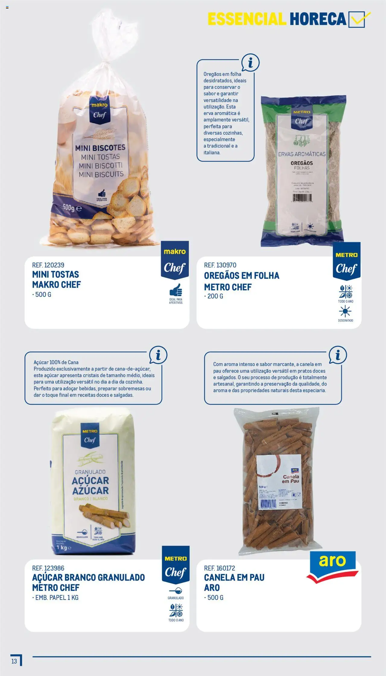 Makro - Guia Essenciais │ válido de 01/07/2025 | Página: 14 | Produtos: Pratos, Tostas, Ervas aromáticas, Açúcar