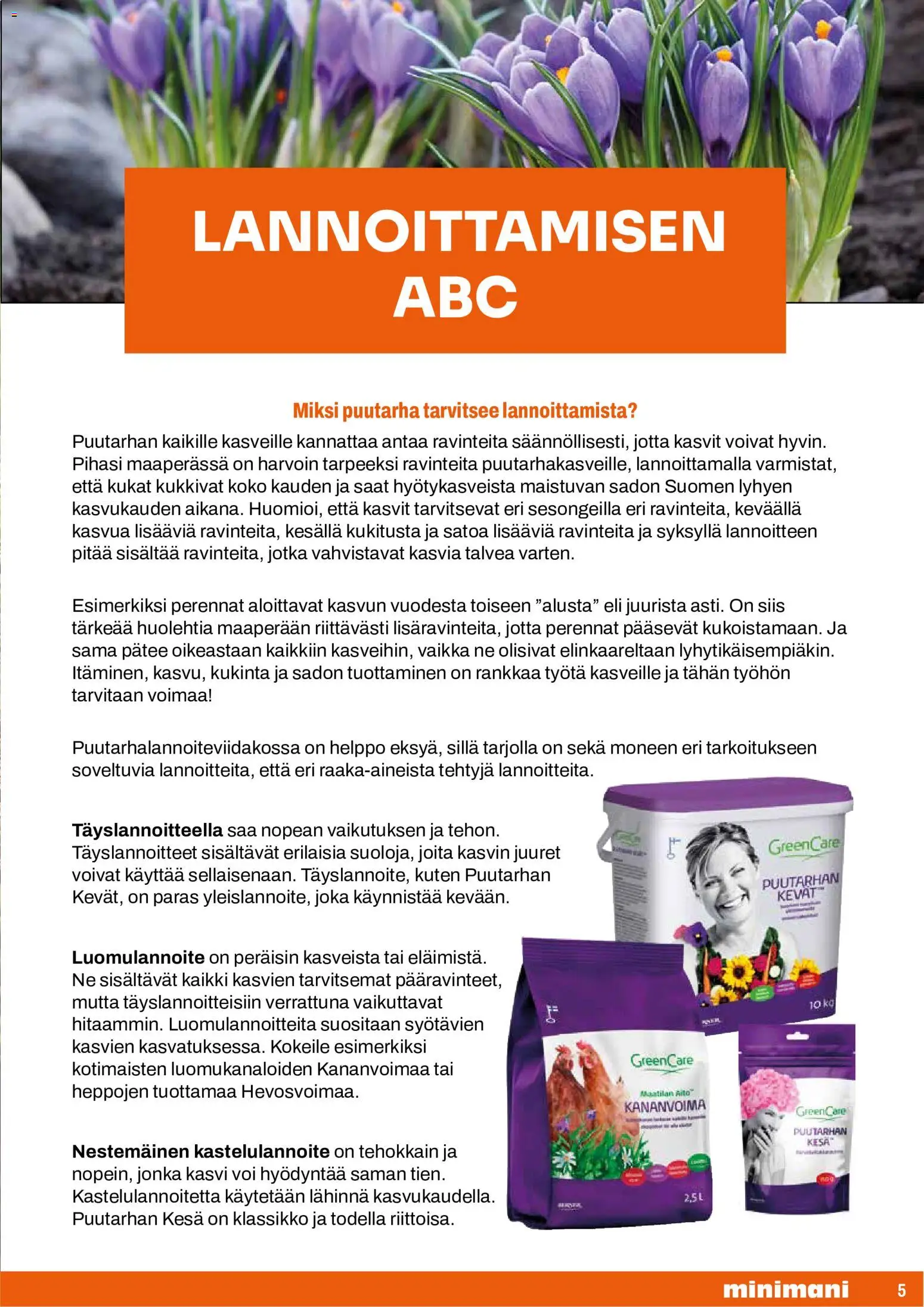 Minimani kuvasto - GreenCare – voimassa 18.05.2026 alkaen | Sivu: 5 | Tuotteet: Voi