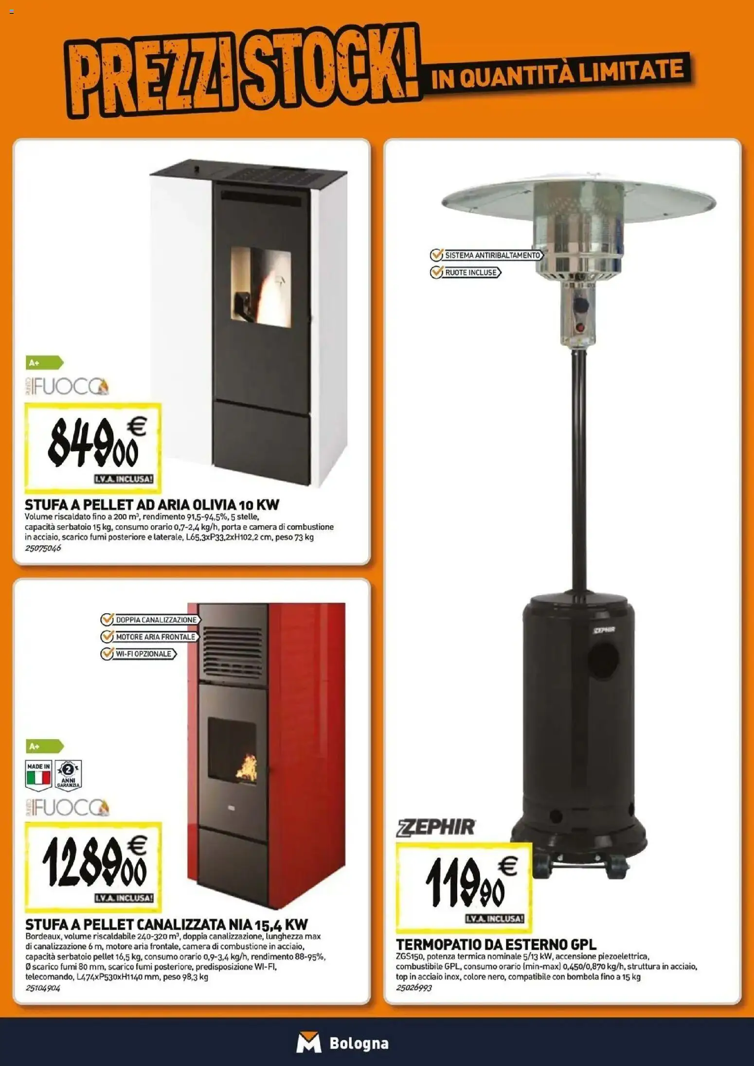 Volantino TECNOMAT del 29/10/2026 | Pagina: 9 | Prodotti: Pellet, Porta, Stufa, Top
