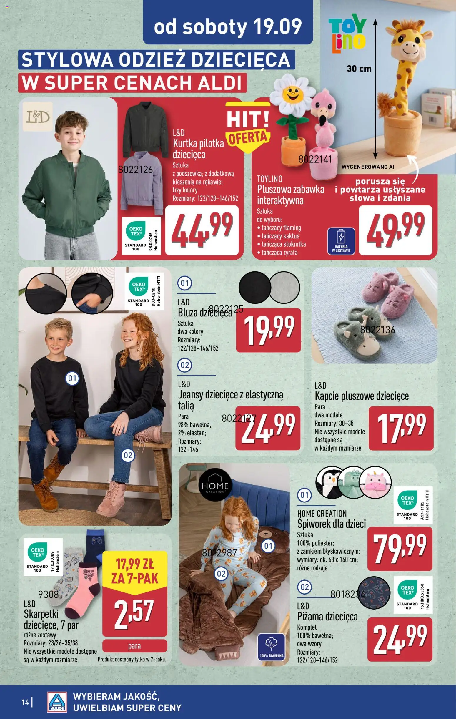 Aldi Polsko leták - Ostatnie sztuki w wybranych sklepach od 16.09.2026 | Strana: 14
