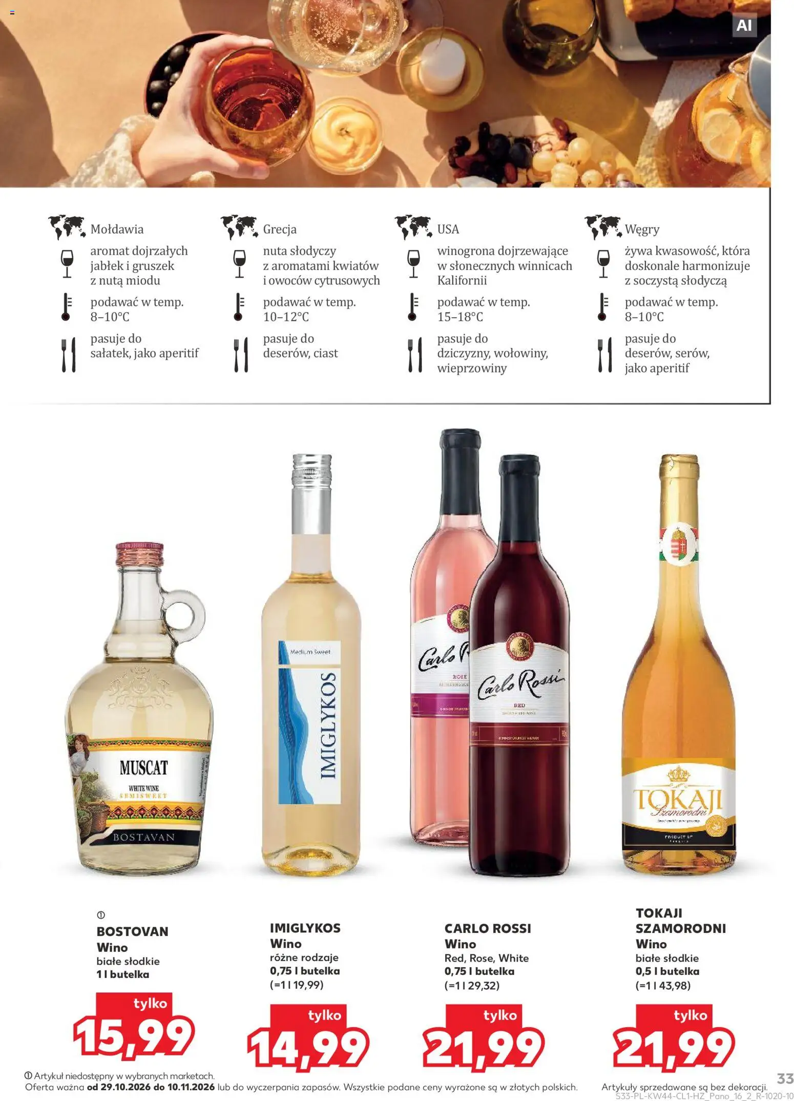 Kaufland Polsko leták - Barek od 29.10.2026 | Strana: 33 | Produkty: Tokaji