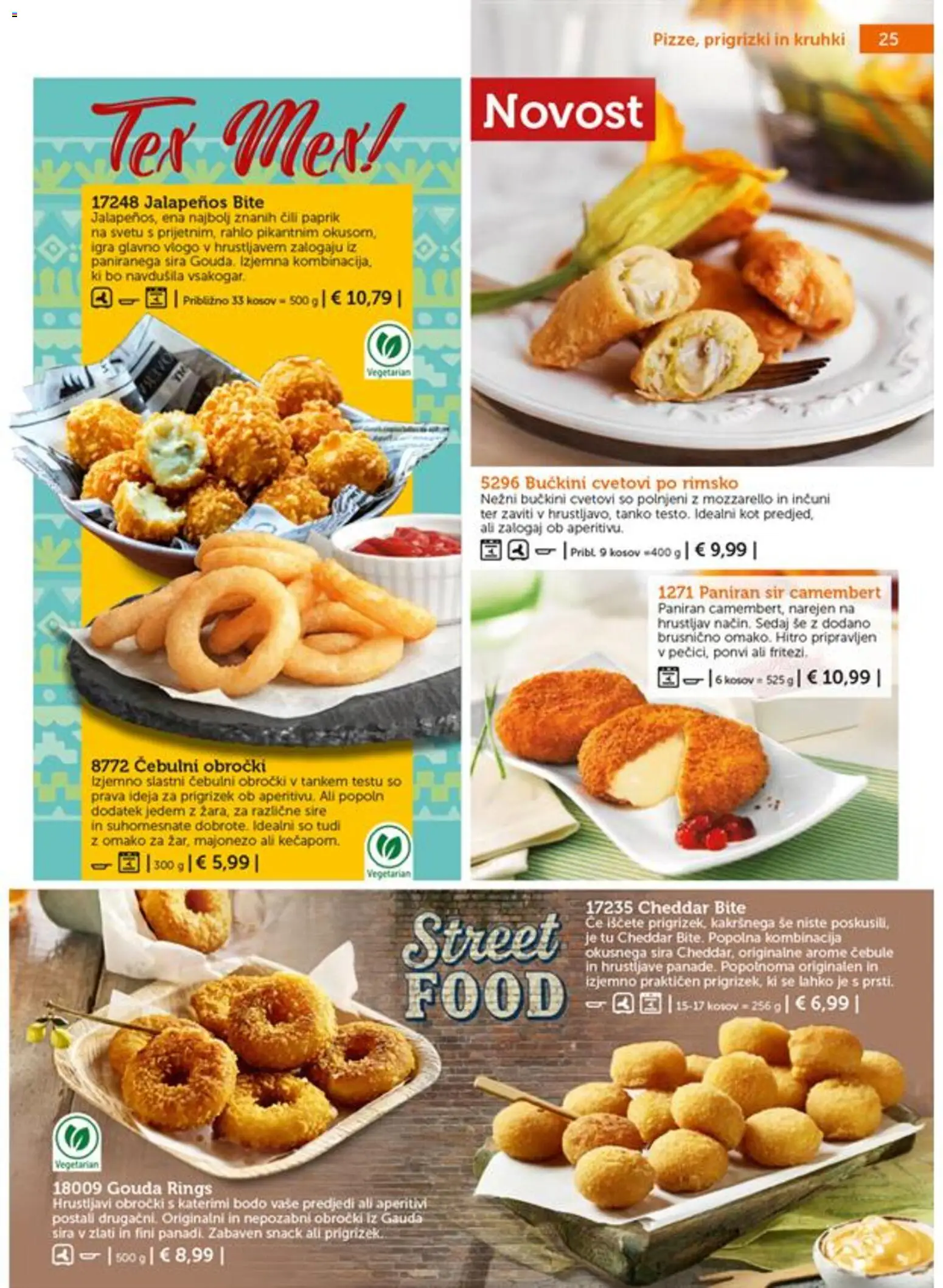 Novi Bofrost katalog ponudbe – veljaven od 01.07.2026 | Stran: 25 | Izdelki: Sir, Cheddar, Prigrizki, Cili