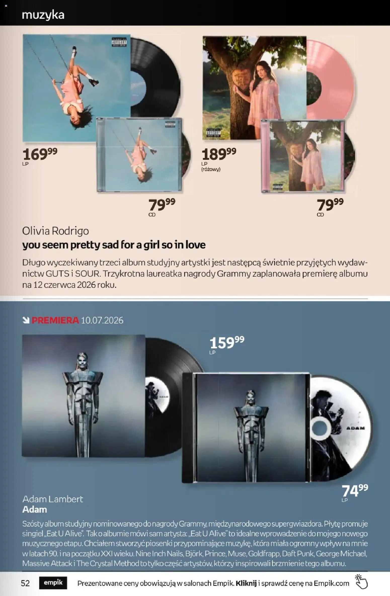 Empik promocje - Tom kultury Muzyka od 01.07.2026 | Strona: 5