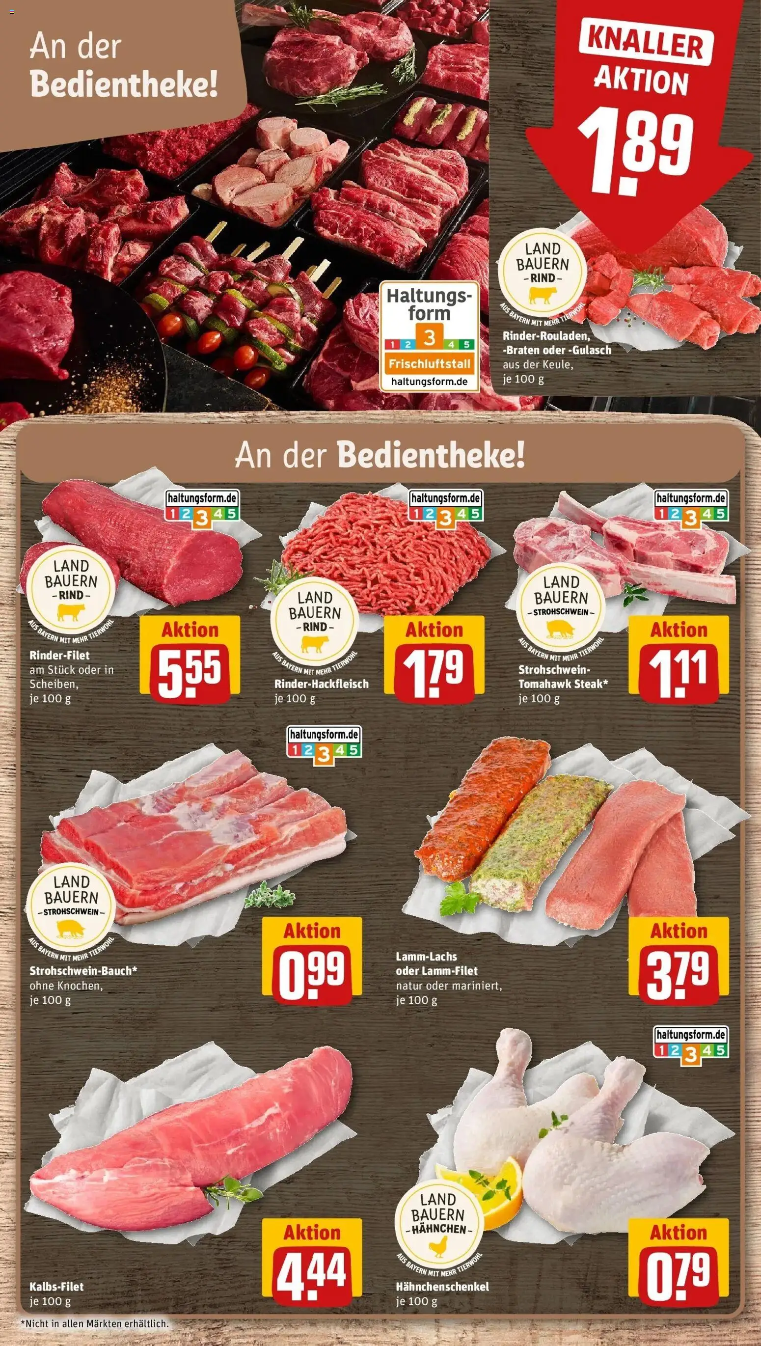 Rewe Prospekt Neuburg/Donau – gültig ab 08.06.2026 | Seite: 8 | Produkte: Hahnchen, Hahnchenschenkel, Rinderfilet, Gulasch