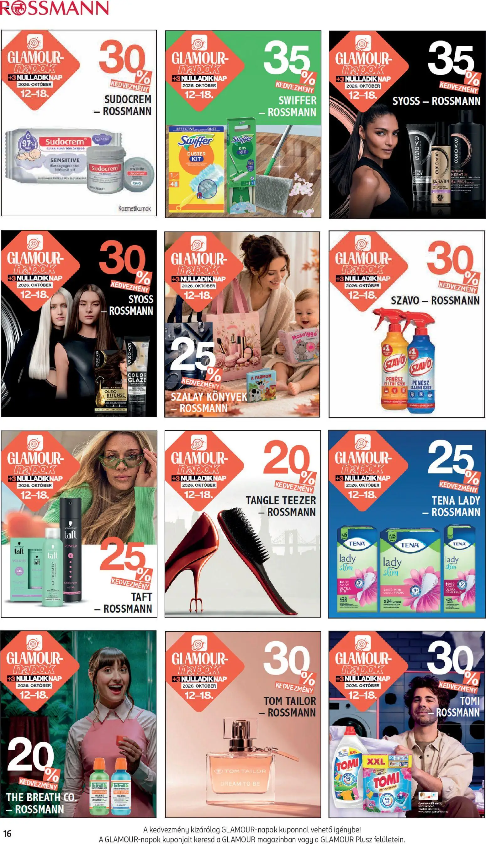 Rossmann akciós ujság - amely érvényes a következő dátumtól: 2026.10.12. | Oldal: 16