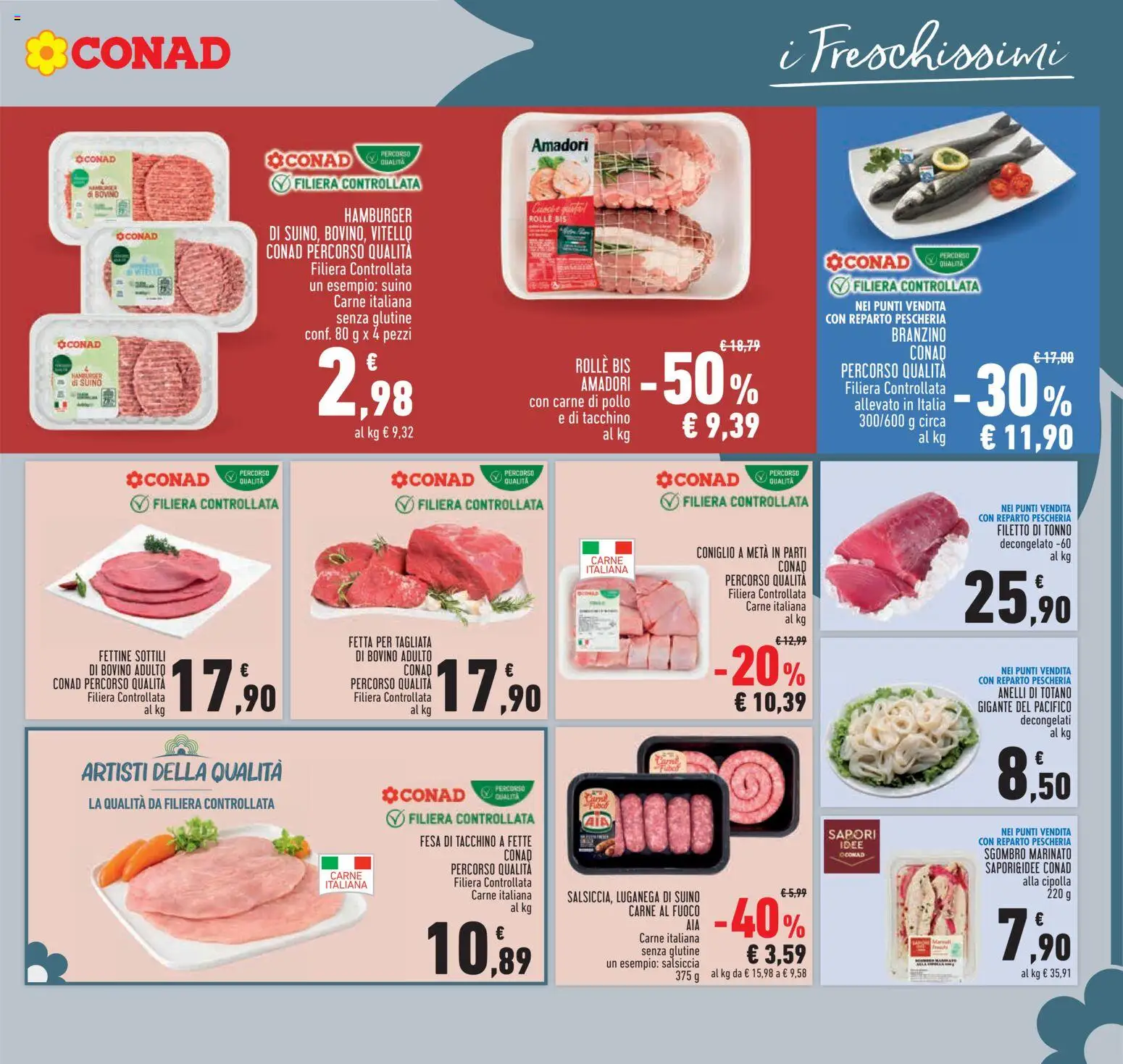 Volantino Conad del 27/08/2026 | Pagina: 11 | Prodotti: Bovino, Suino, Vitello, Totano