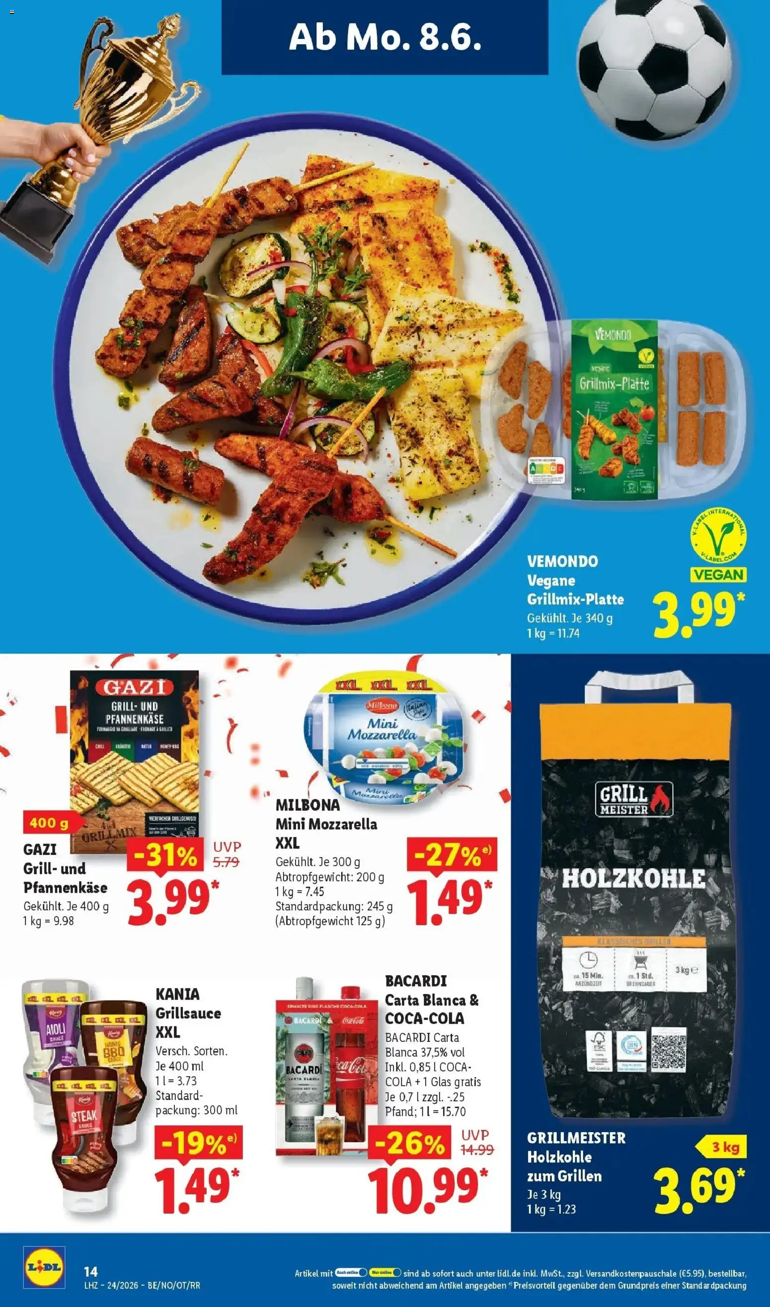 Lidl Prospekt Zülpich – gültig ab 08.06.2026 | Seite: 30 | Produkte: Bacardi, Grill, Cola, Steak