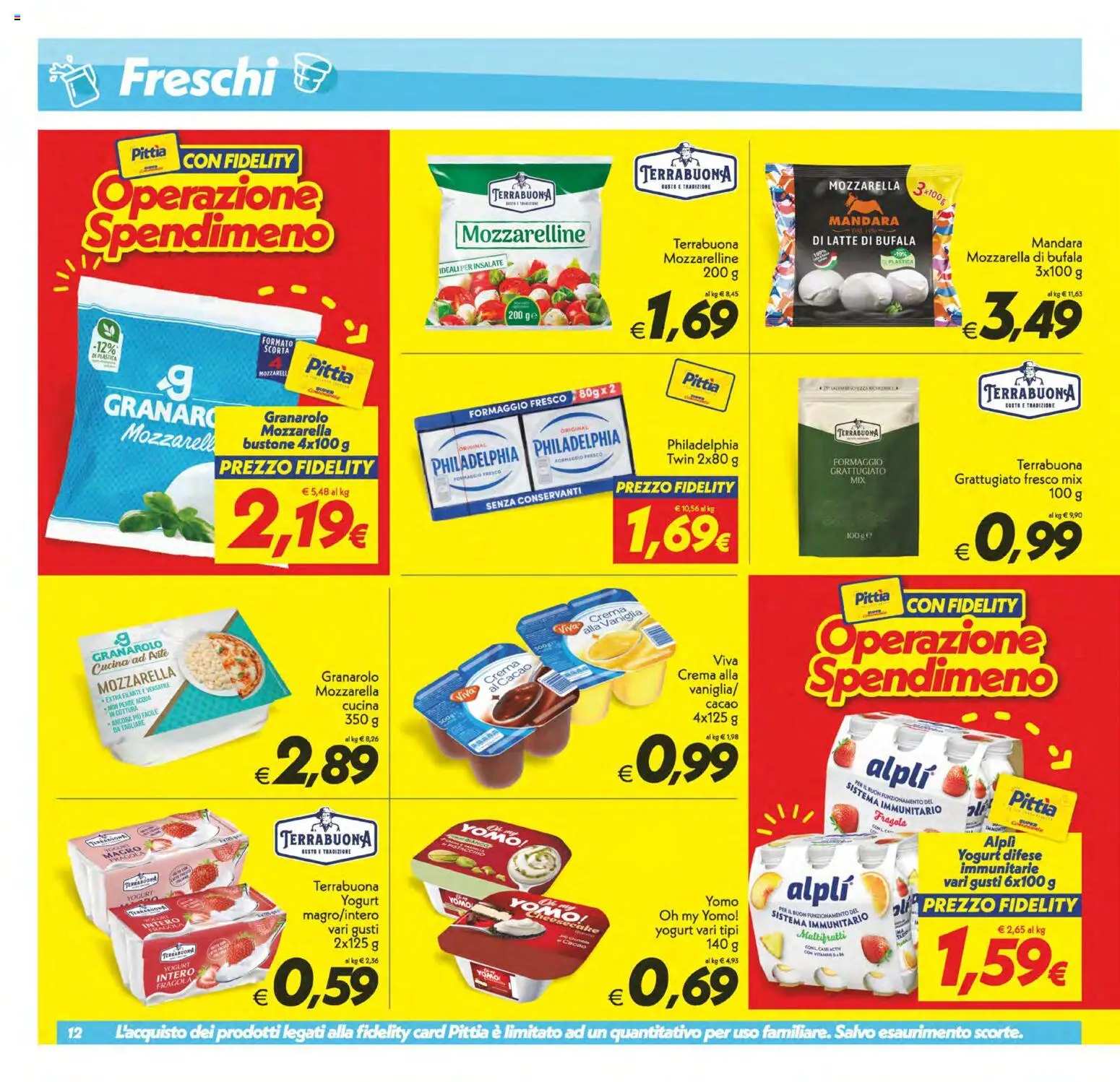 Volantino SuperConveniente del 22/09/2026 | Pagina: 12 | Prodotti: Crema, Acqua, Cacao, Formaggio fresco