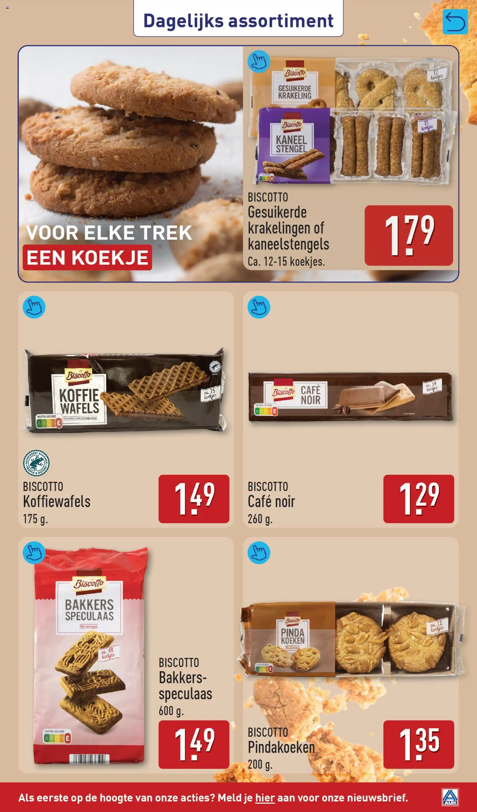{H1} | Pagina: 33 | Producten: Chocolade, Koekje