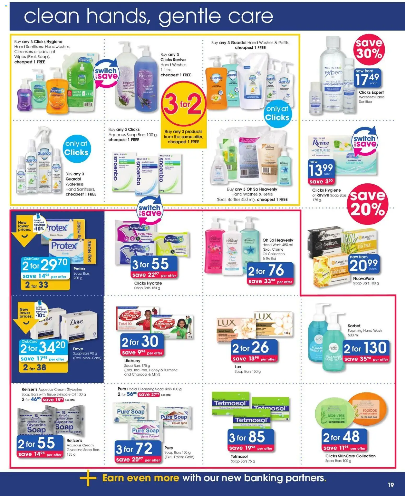New Clicks catalogue – valid from 08/10/2026 | Page: 19 | Products: Handwash, Aloe Vera, Oil, Cream