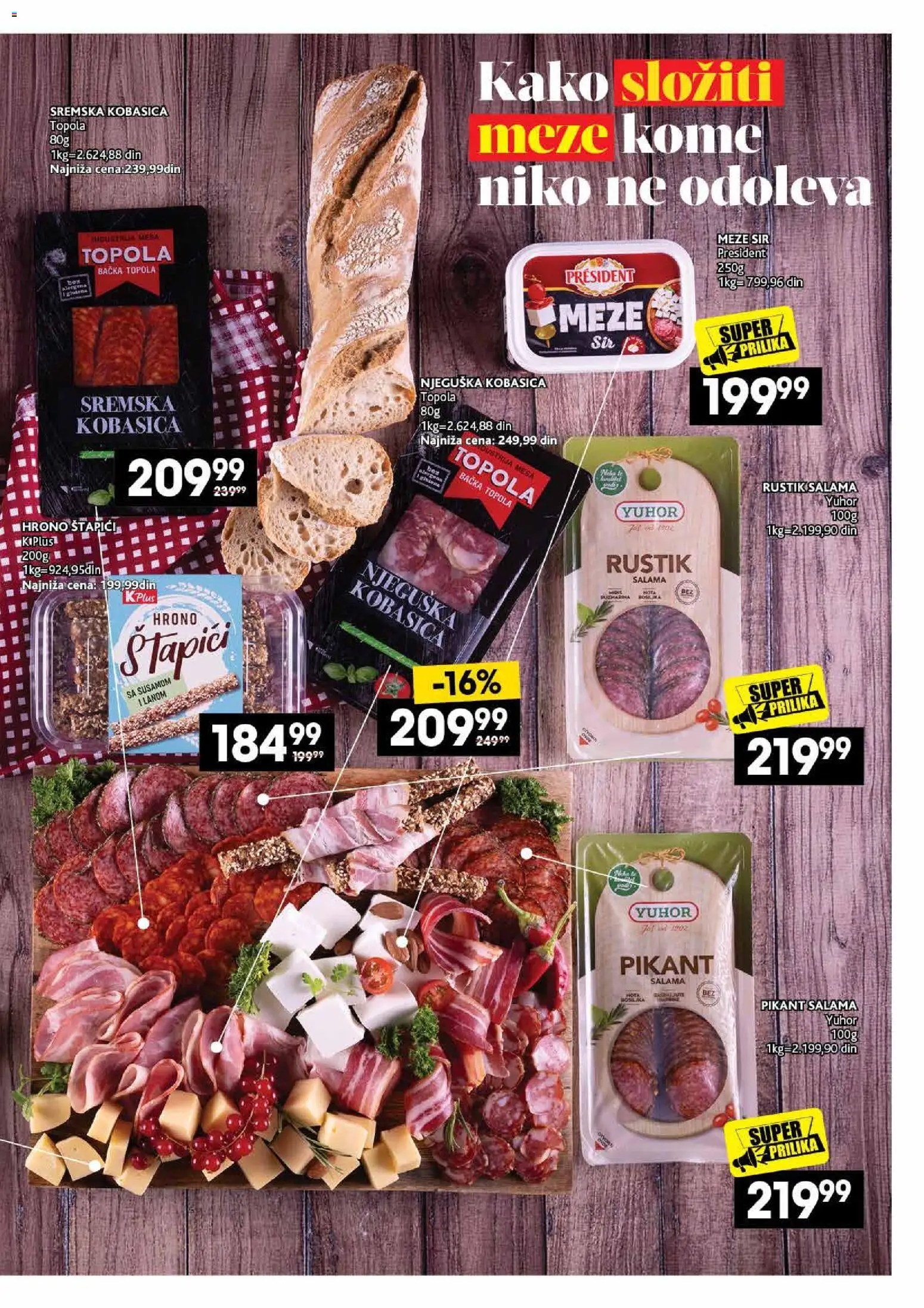 Idea katalog - važi od 26.10.2026 | Strana: 3 | Proizvode: Sir, Salama, Kobasica