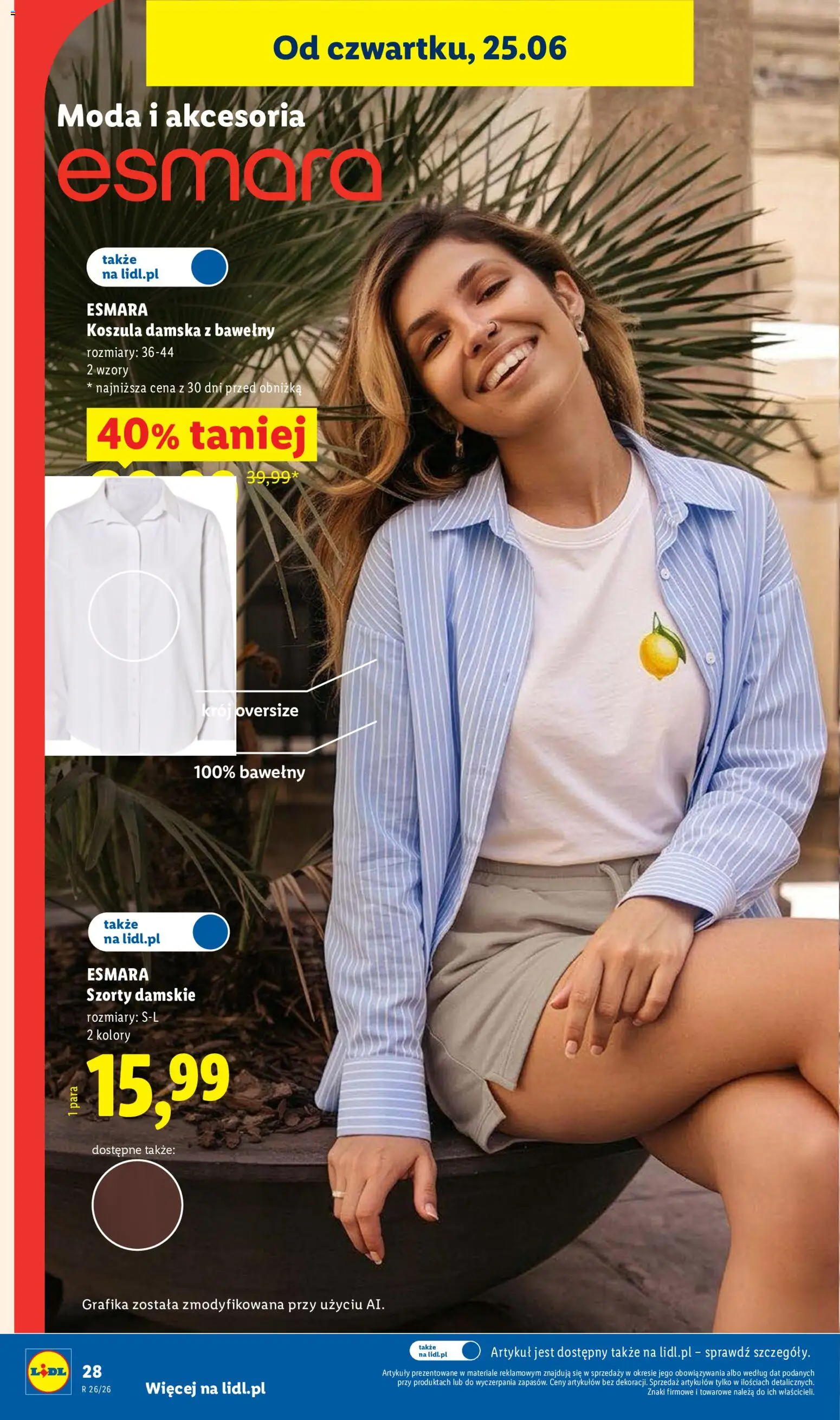 Lidl Katalog od 22.06.2026 | Strona: 32 | Produkty: Szorty, Koszula