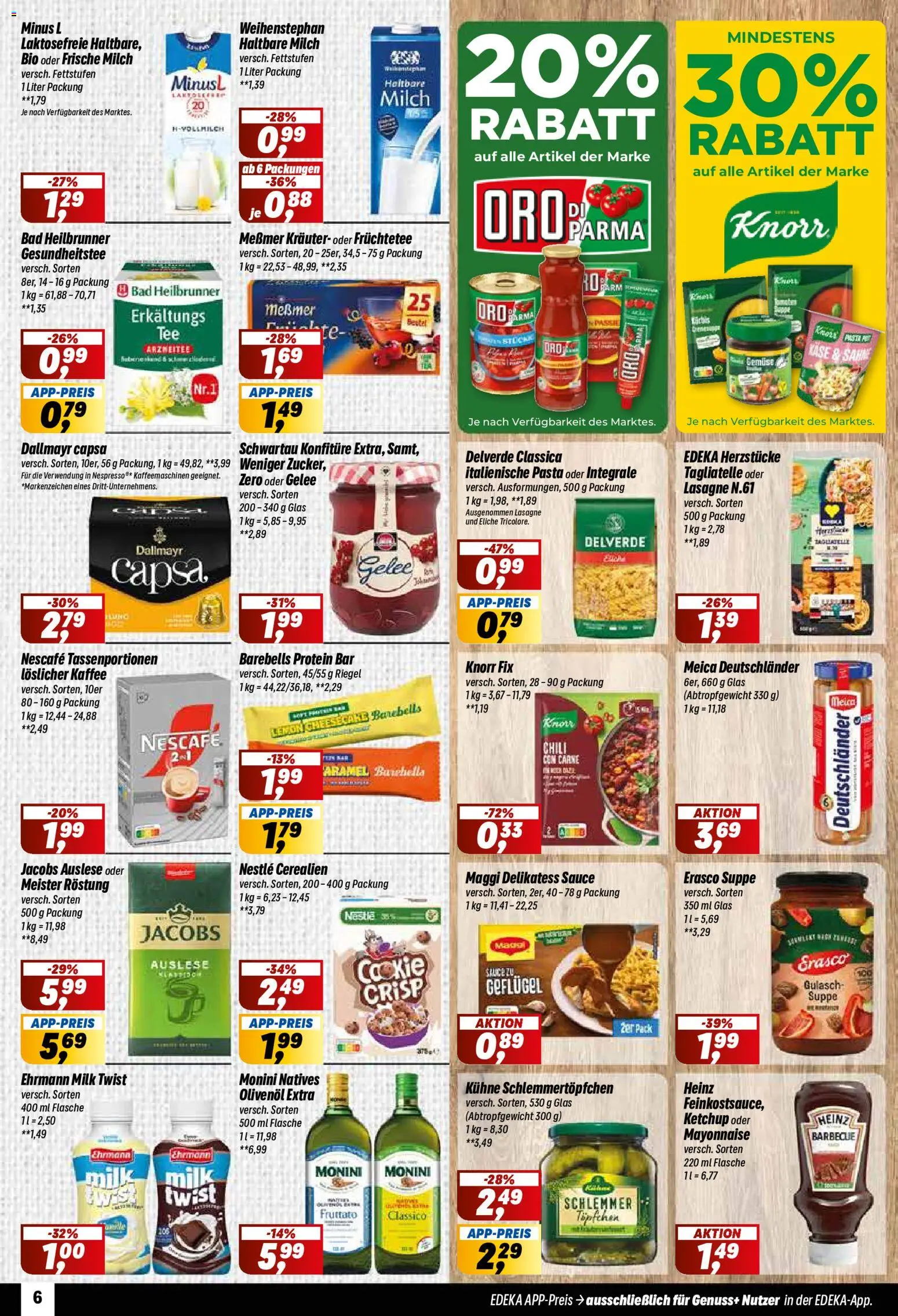 Simmel Prospekt – gültig ab 26.10.2026 | Seite: 6 | Produkte: Bad, Gulasch, Erasco, Sahne