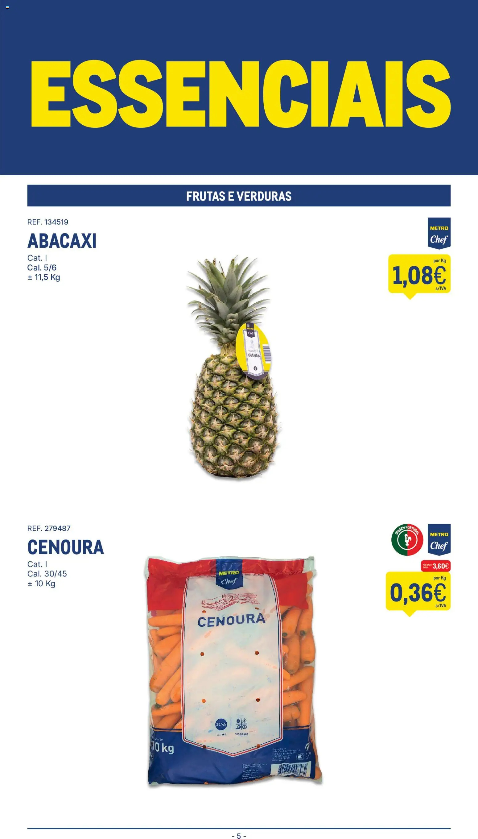 Makro folheto │ válido de 08/09/2026 | Página: 5 | Produtos: Ananás, Frutas, Abacaxi, Cenoura