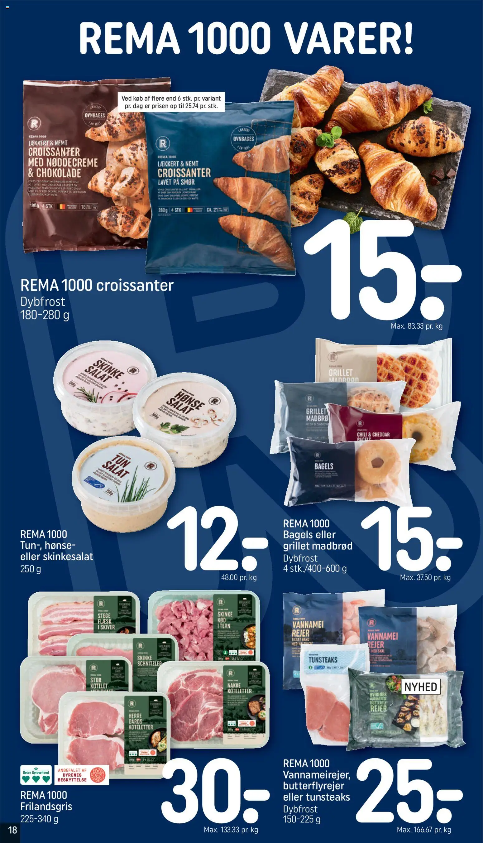 Rema 1000 tilbudsavis – gyldig fra 31.05.2026 | Side: 18 | Produkter: Croissanter, Cheddar, Chokolade, Ovn