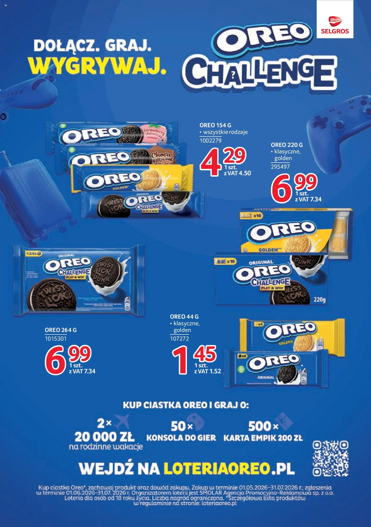 Selgros cash&carry gazetka - Markowe produkty od 16.07.2026 | Strona: 18 | Produkty: Karta, Konsola do gier, Konsola, Ciastka