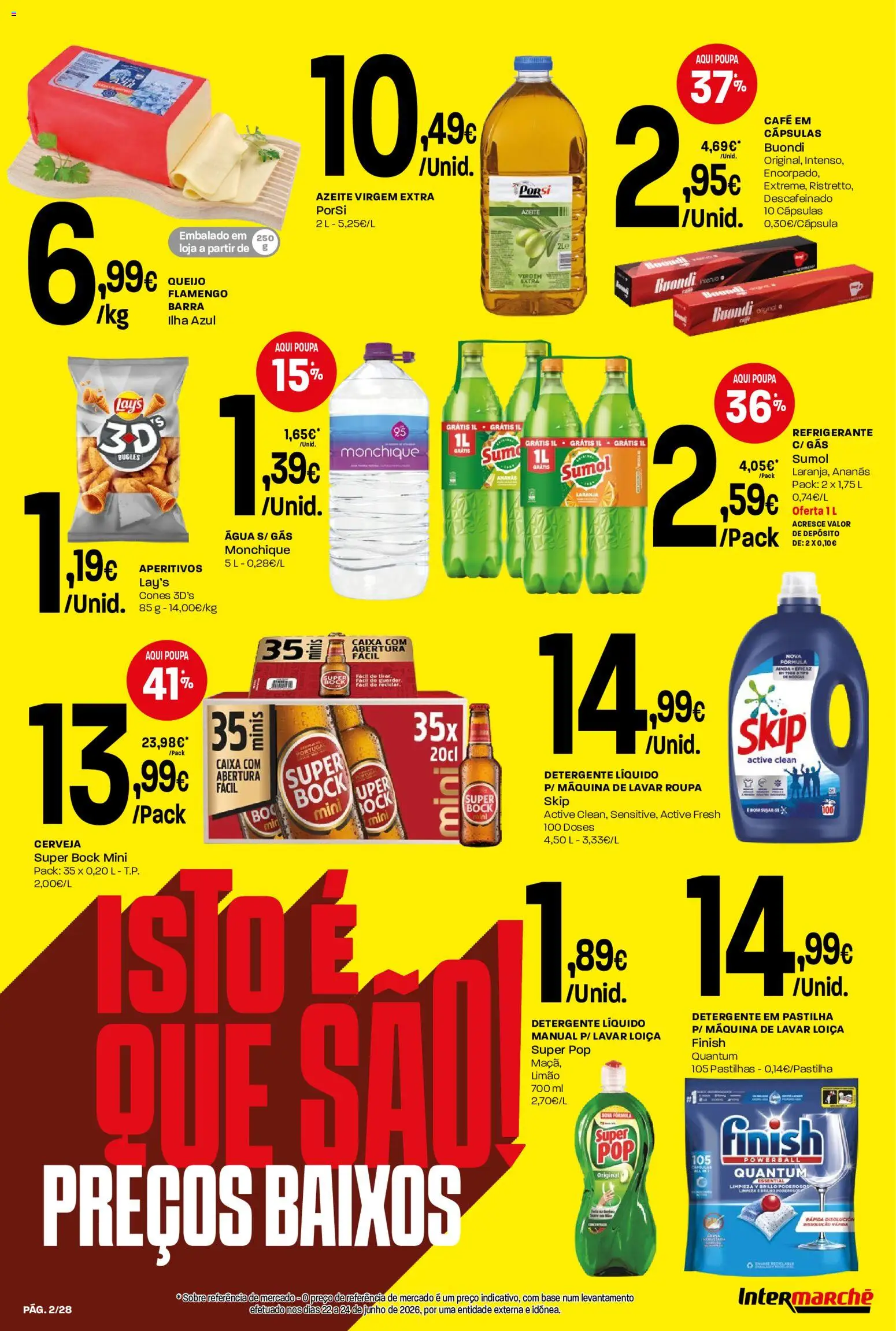 Intermarché Folheto Contact │ válido de 30/07/2026 | Página: 2 | Produtos: Detergente, Caixa, Queijo, Café