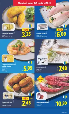 Vista previa Croquetas de atún, 340 g válido desde el 04.05.2026 | Página: 9 | Productos: Pescado, Croquetas, Filete, Langostino