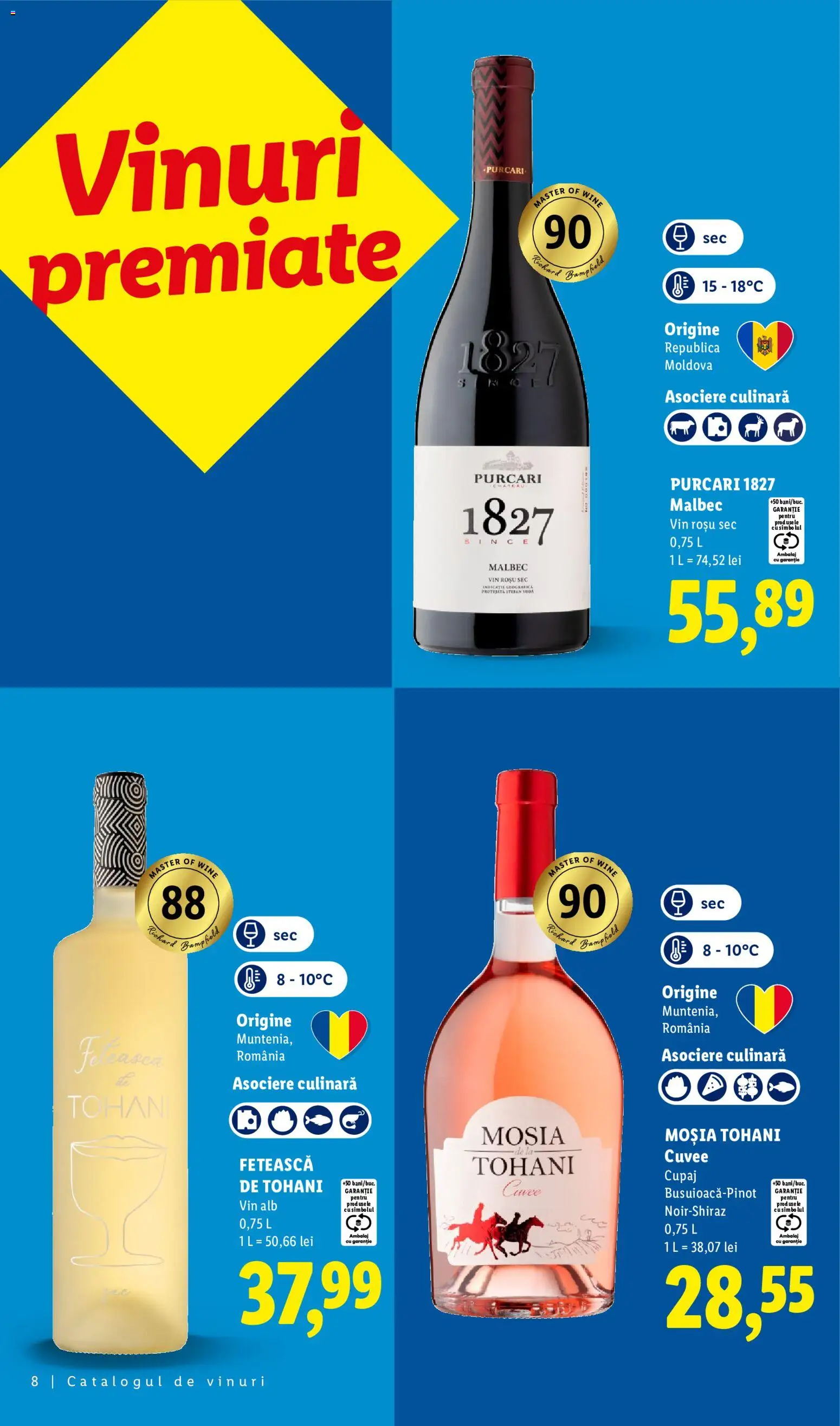 Noul catalog Lidl – valabil de la 28.09.2026 | Pagină: 8 | Produse: Vin rosu, Vin alb, Vin