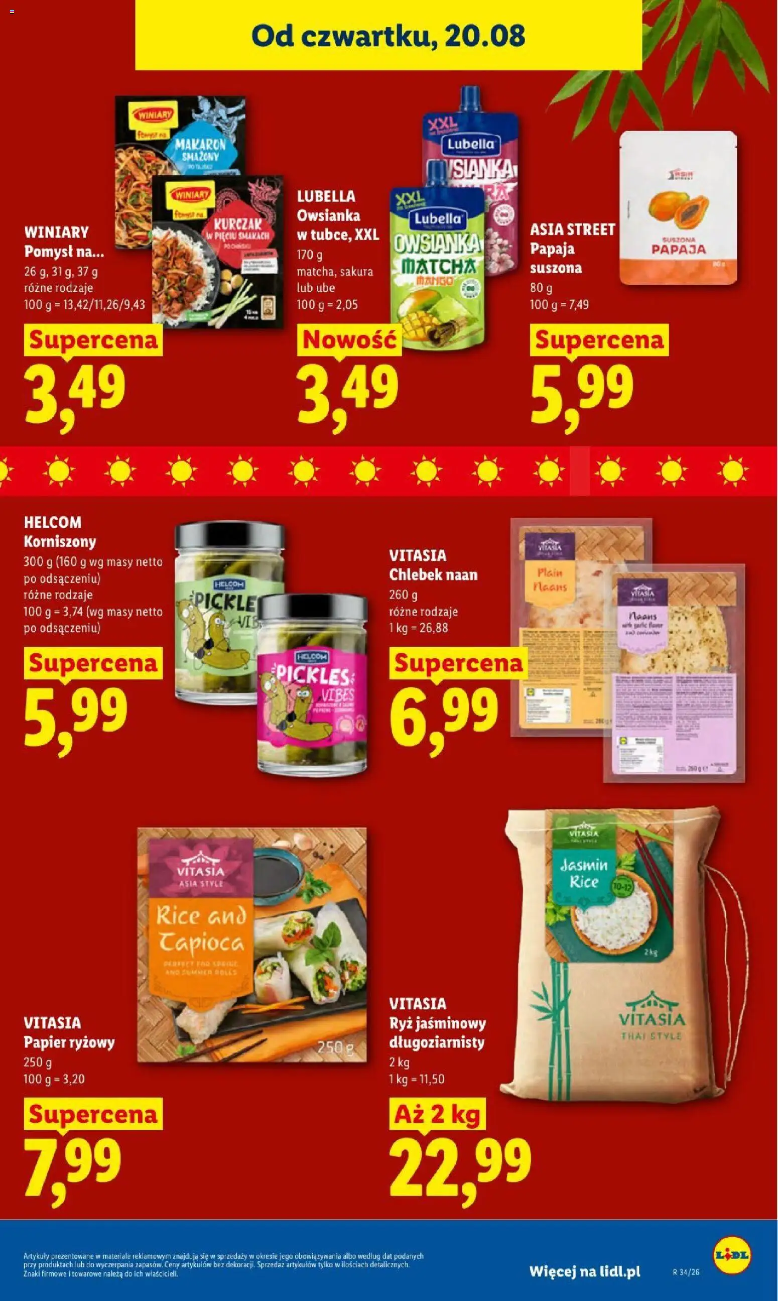 Lidl gazetka od 20.08.2026 | Strona: 59 | Produkty: Mango, Owsianka, Ryż, Matcha