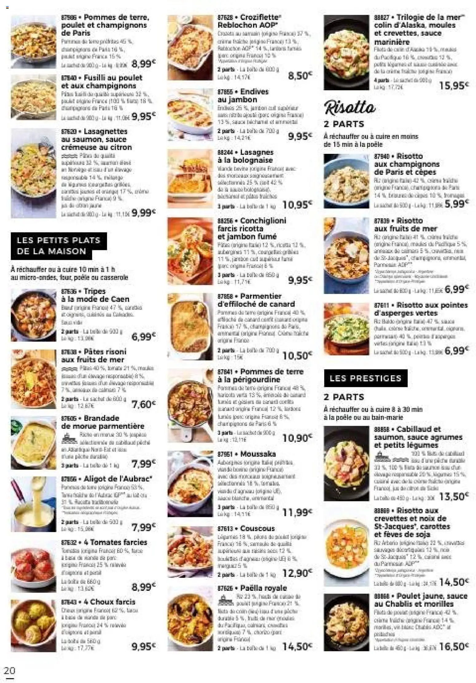 {H1} | Page: 26 | Produits: Fruits de mer, Reblochon, Jambon, Tomates