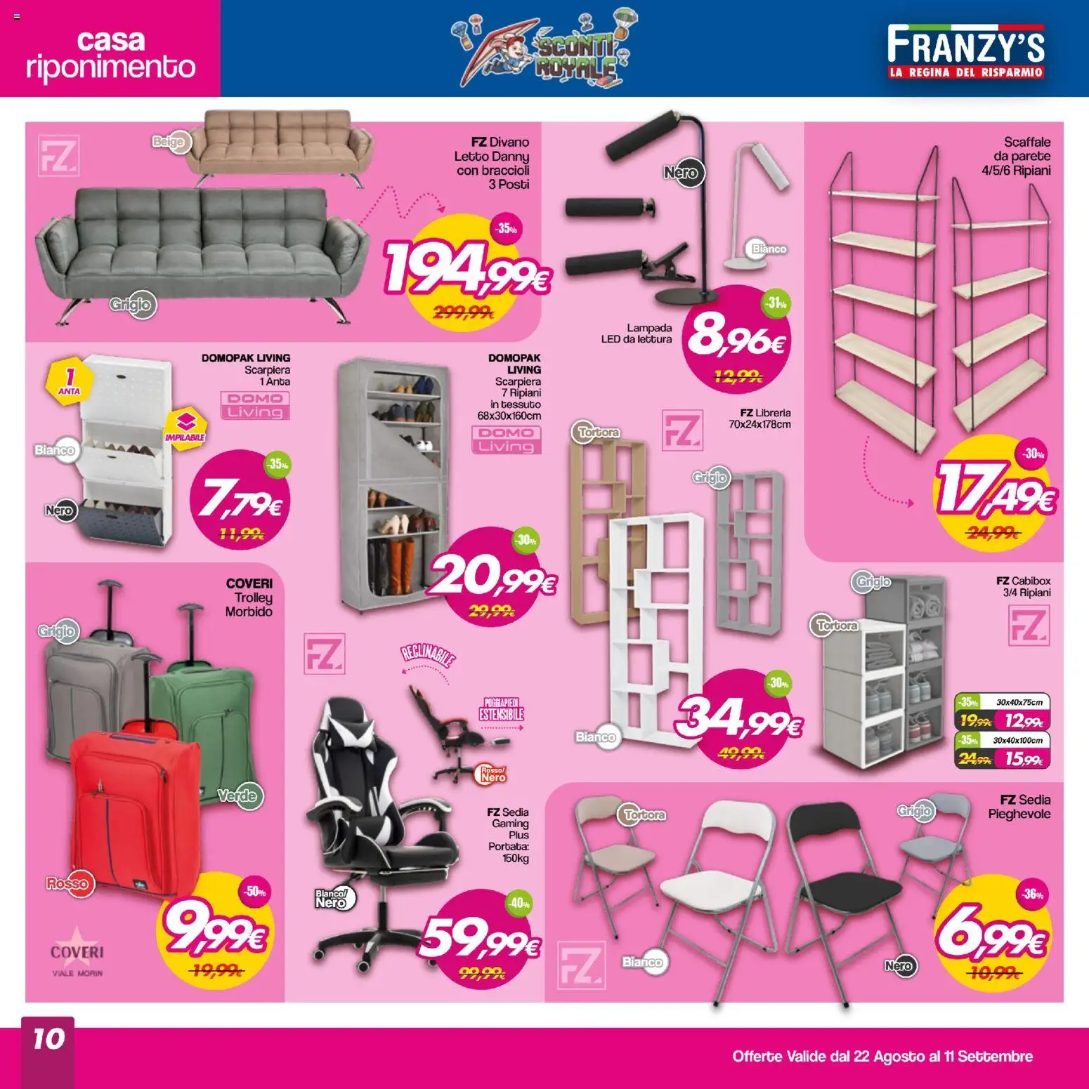 Volantino Franzy's del 22/08/2026 | Pagina: 10