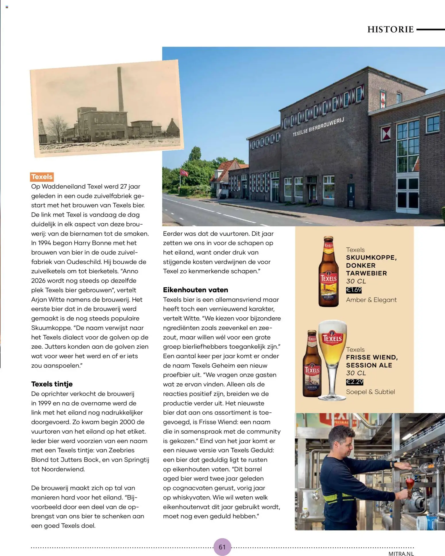 {H1} | Pagina: 61 | Producten: Zuivel, Bier, Olasz felvágott, Was