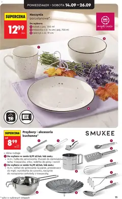 Pogląd oferty "Biedronka gazetka - Hity i inspiracje" - ważna od 12.09.2026 | Strona: 11 | Produkty: Czekolady, Ravioli, Naczynia, Wyciskarka
