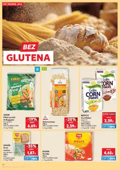 Zobena kaša, bez glutena - Pregled kataloga iz trgovine Kaufland, vrijedi od 24.06.2026 | Stranica: 20 | Proizvodi: Kruh, Pan, Tortilje