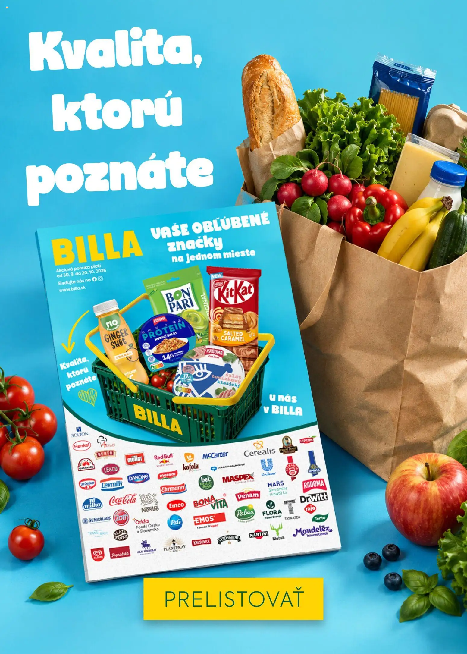 Nové Billa akcie – leták je platný od 28.10.2026 | Strana: 27 | Produkty: Protein, Red Bull, Krušovice, Strongbow