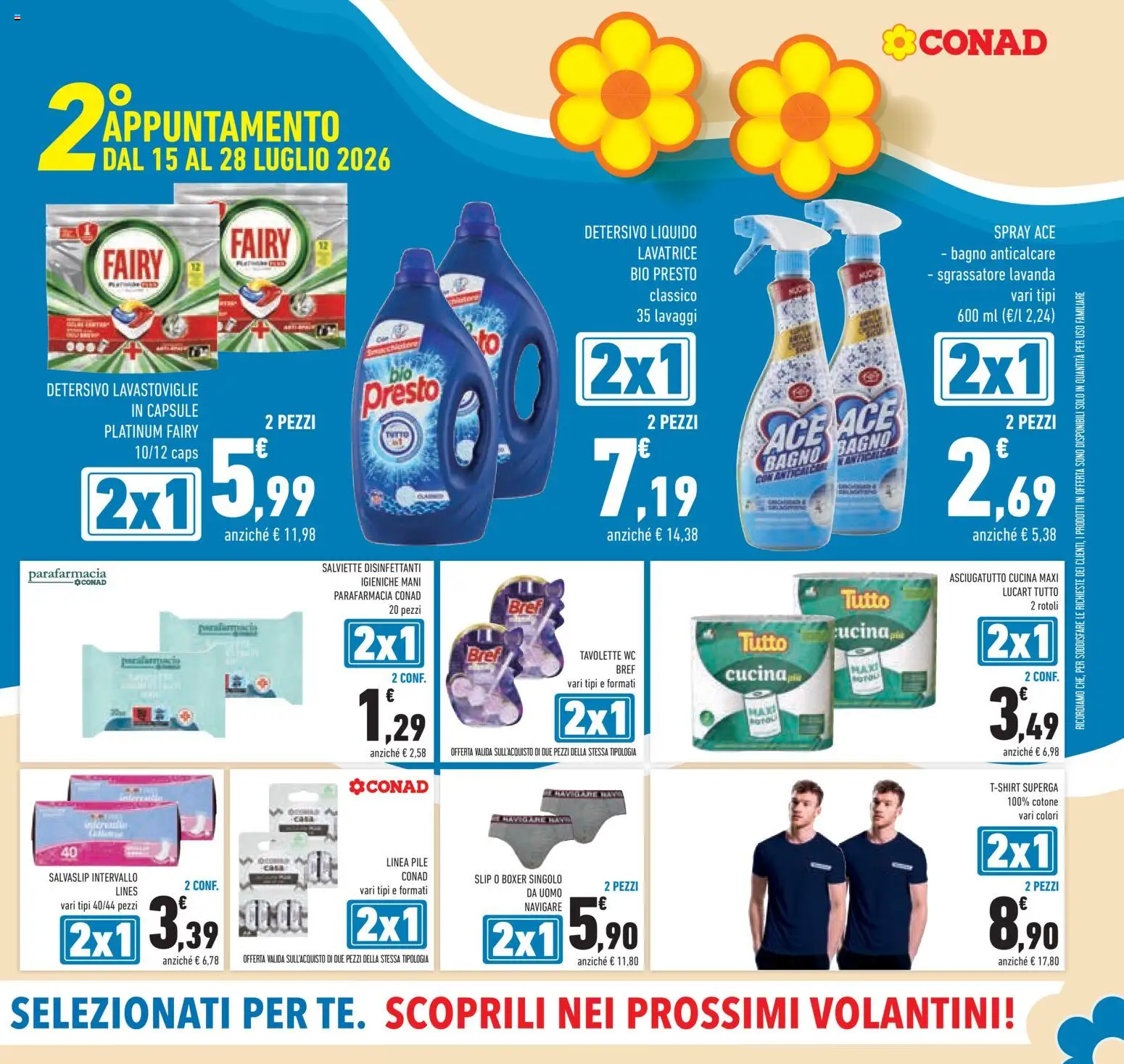 Volantino Conad del 15/07/2026 | Pagina: 9 | Prodotti: Sgrassatore, Lavatrice, Lavastoviglie, Lavanda