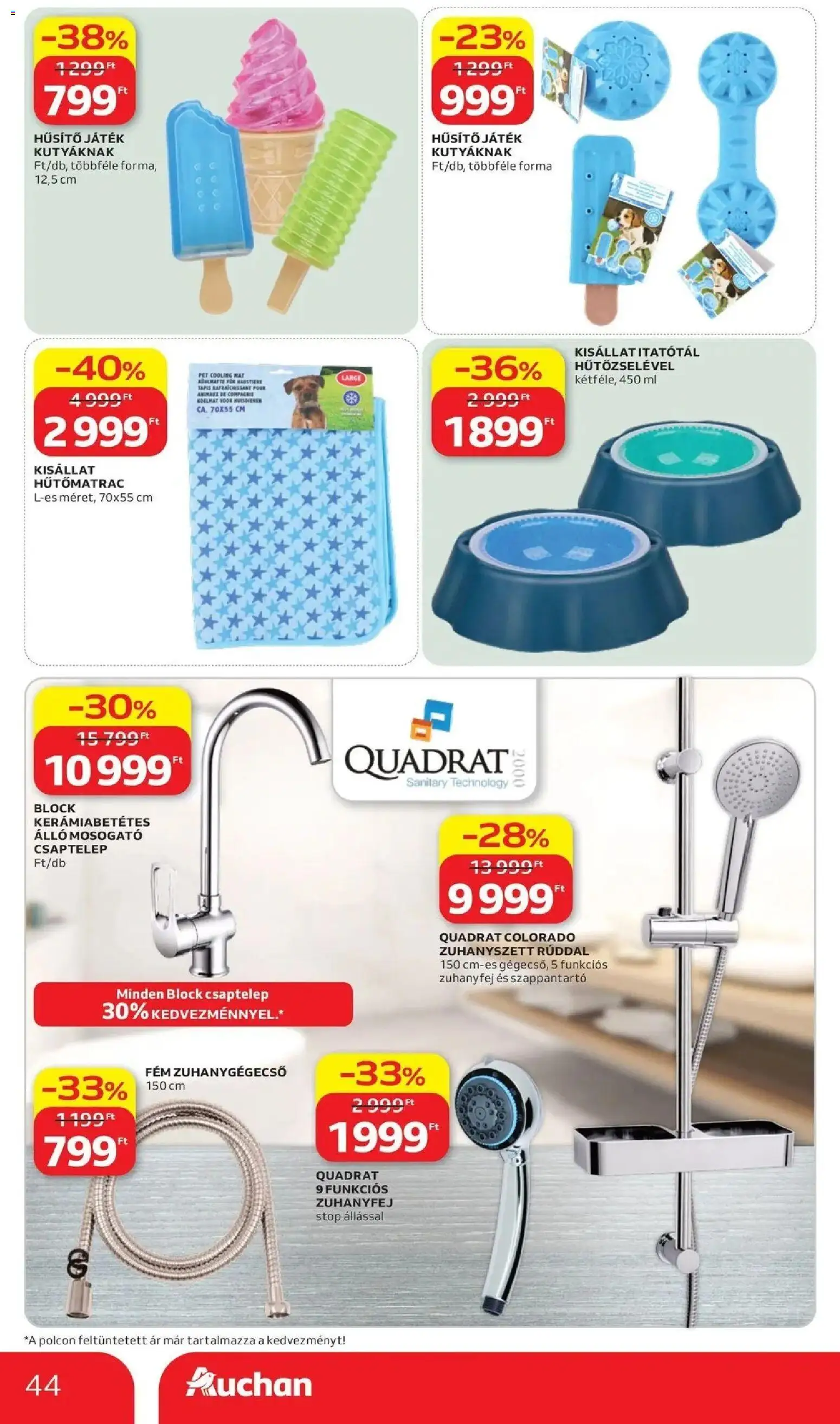 Auchan akciós ujság - amely érvényes a következő dátumtól: 11.06.2026 | Oldal: 44 | Termékek: Csaptelep, Játék