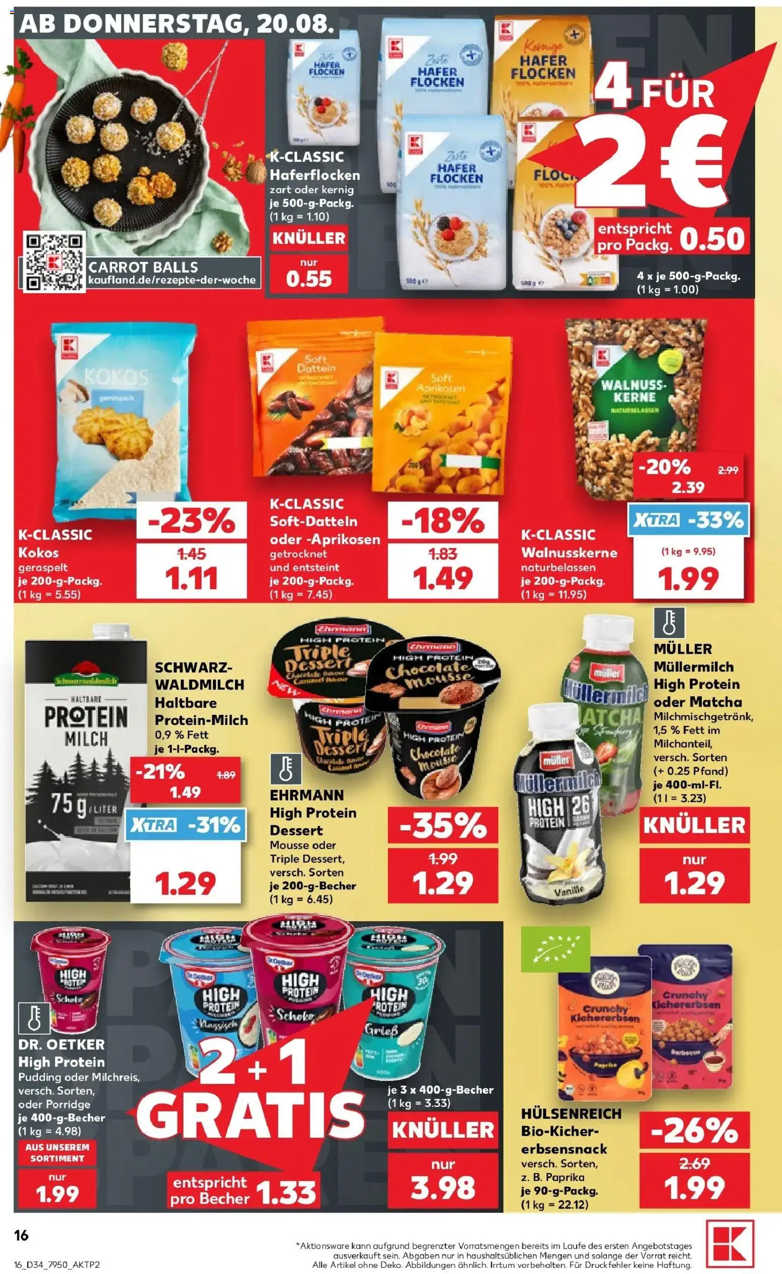 Prospekt Kaufland ab 17.08.2026 » Angebote Online zum Blättern | Seite: 27 | Produkte: Vanille, Paprika, Muller mullermilch, Flocken