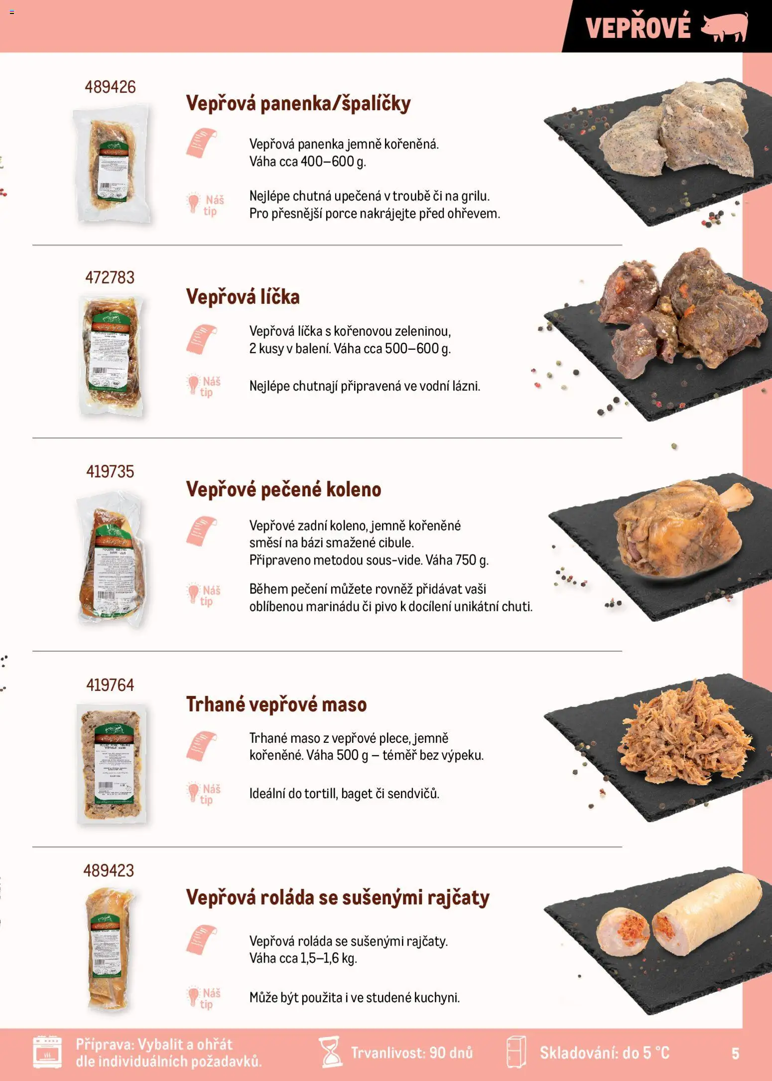 Makro leták - Maso upravené metodou sous-vide od 01.11.2025 | Strana: 5 | Produkty: Pivo, Trhané vepřové, Vepřová panenka, Vepřová roláda