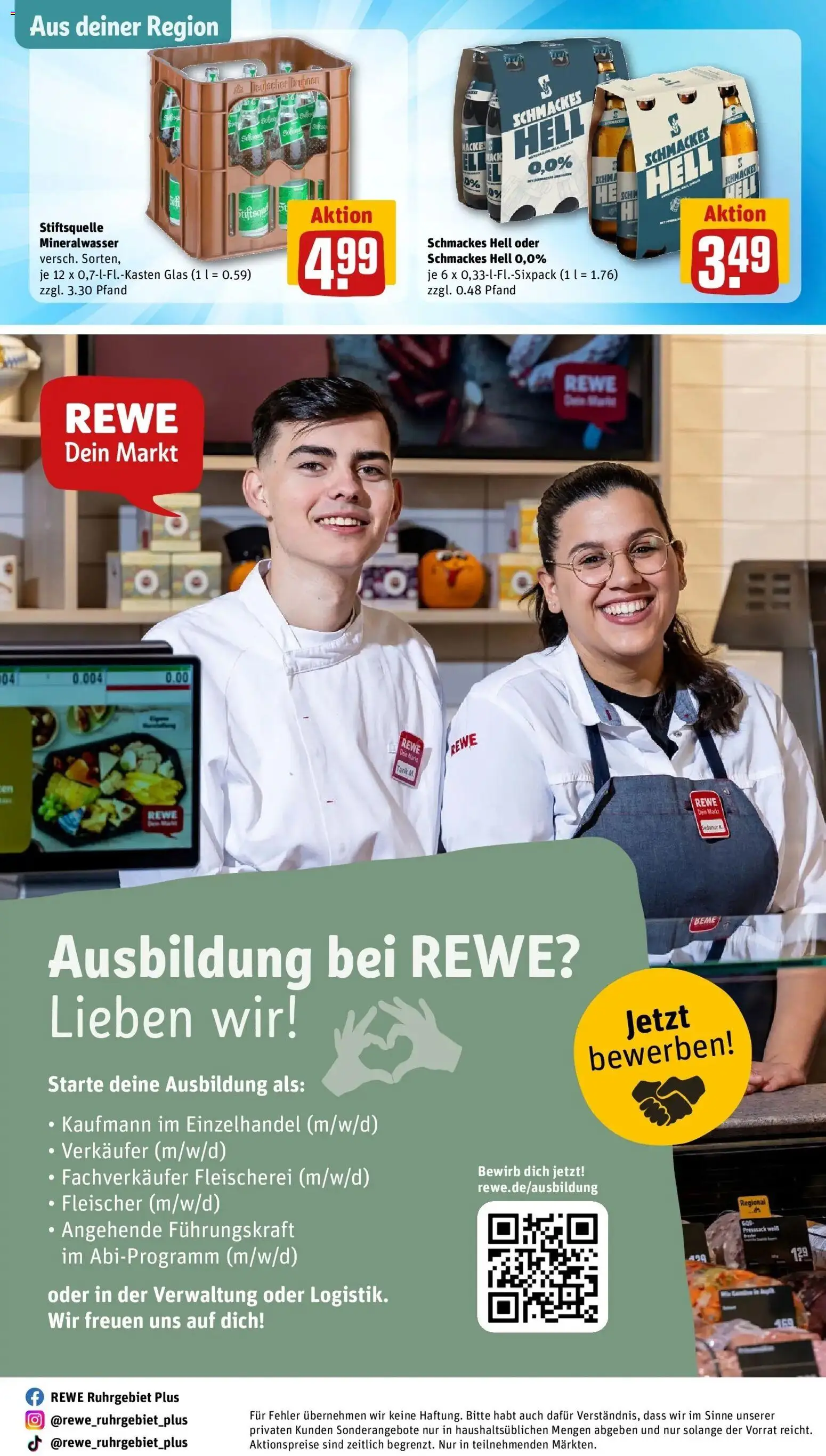 REWE Prospekt ab 31.08.2026 zum Blättern » Angebote | Seite: 32 | Produkte: Mineralwasser