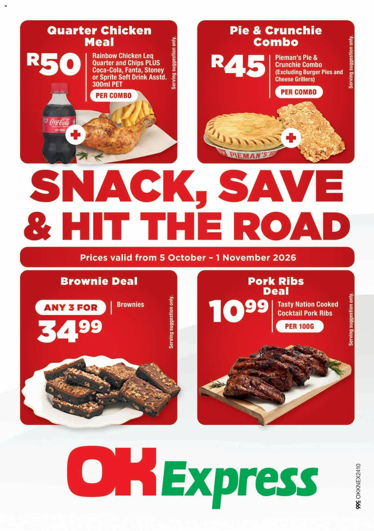 New OK Foods catalogue – valid from 05/10/2026 | Page: 1 | Products: Chicken, Pork, Sprite, Stoney