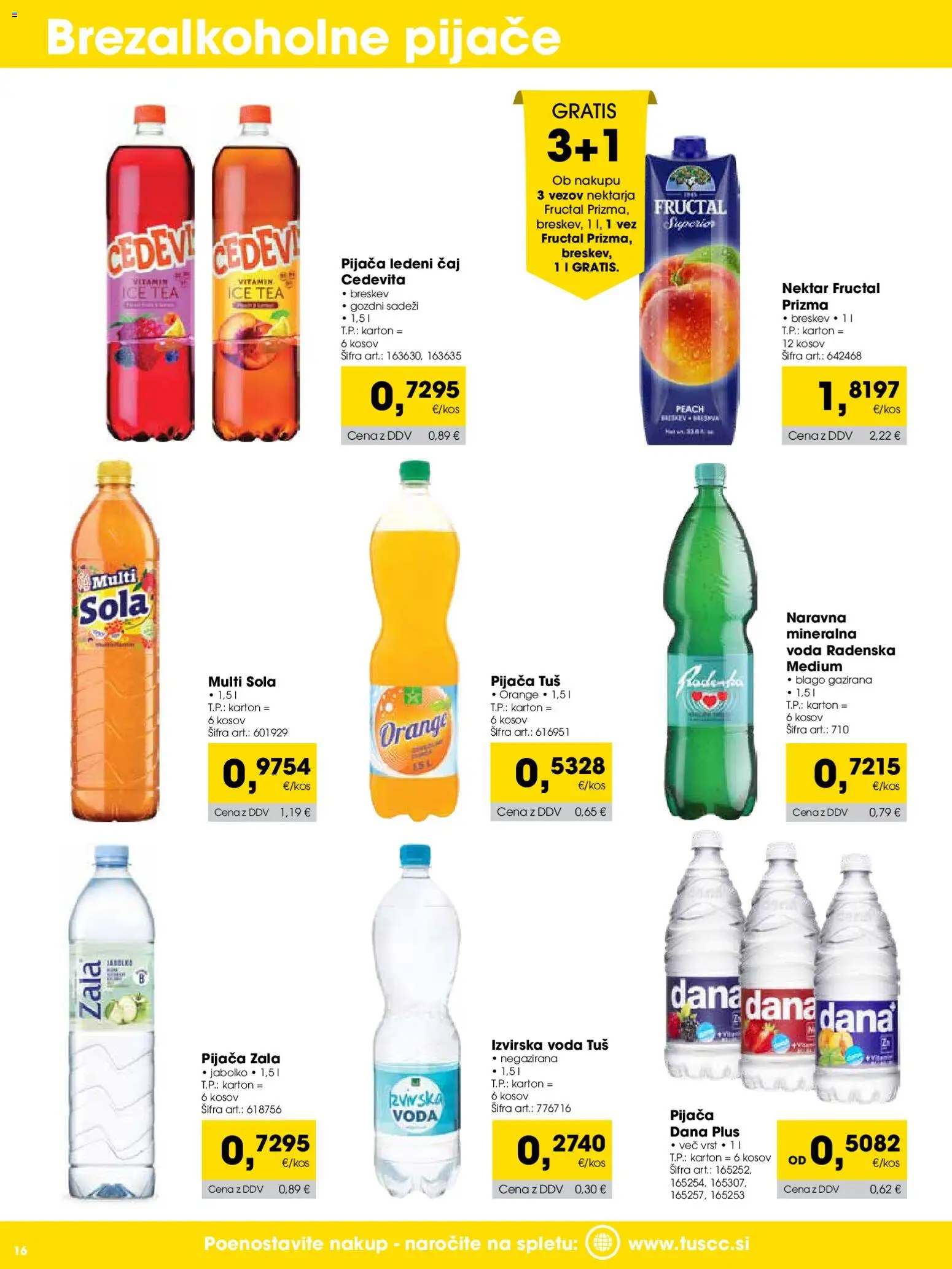 Novi Tuš katalog ponudbe – veljaven od 01.09.2026 | Stran: 16
