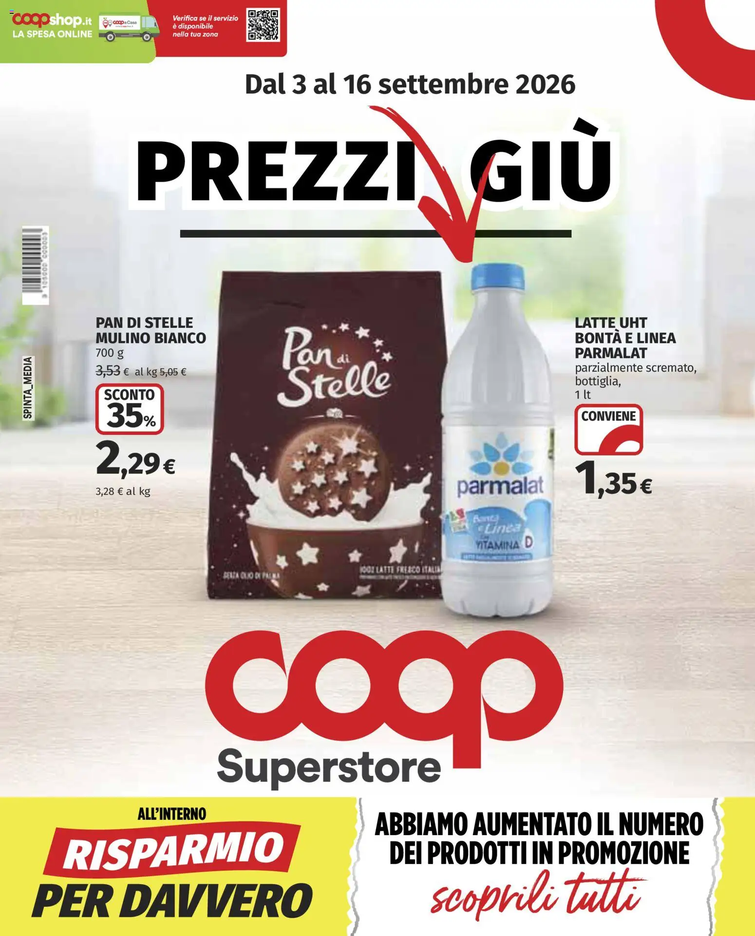 Volantino COOP del 03/09/2026 | Pagina: 1 | Prodotti: Latte