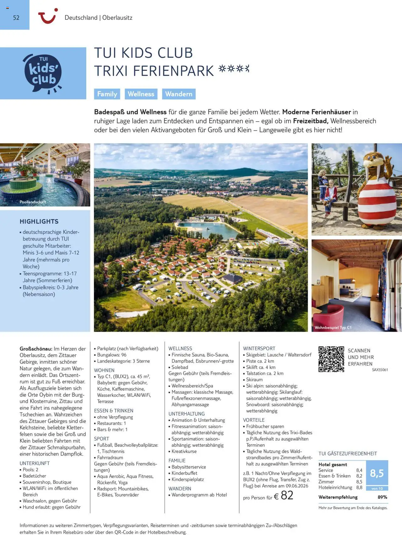 TUI Urlaub mit eigener Anreise 2025/26 – gültig ab 01.11.2025 | Seite: 52 | Produkte: Rum, Babybett, Ski, Snowboard
