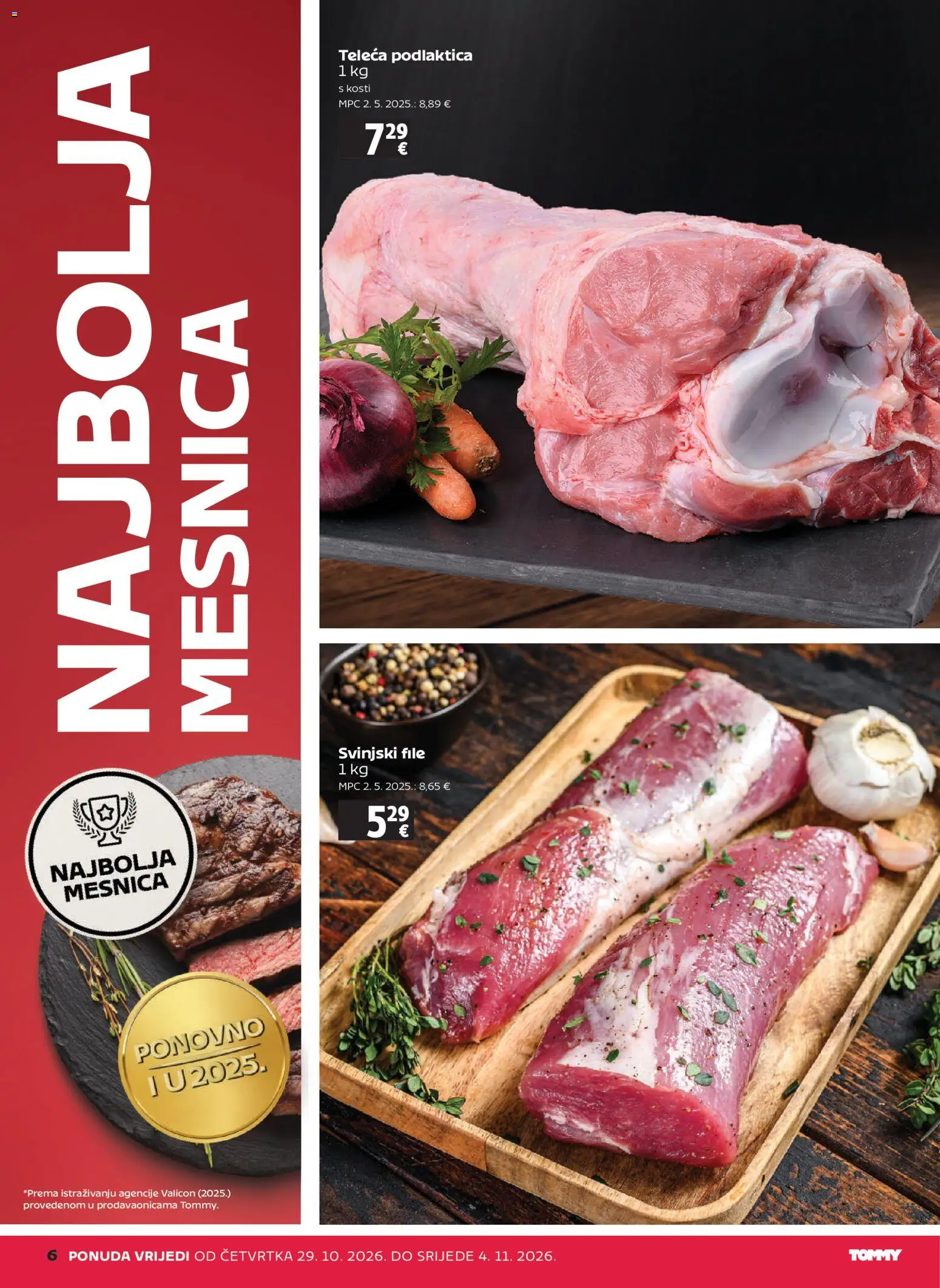 Tommy katalog | vrijedi od 29.10.2026 | Stranica: 6 | Proizvodi: File, Svinjski file