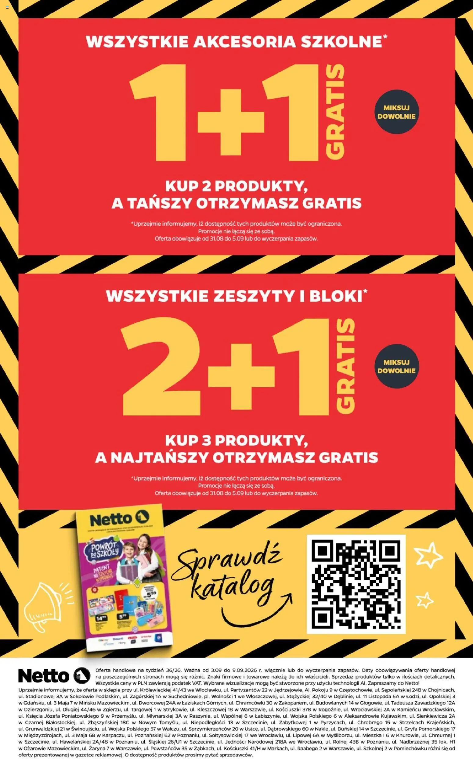 Netto gazetka od czwartku NonFood od 03.09.2026 | Strona: 8 | Produkty: Zeszyty