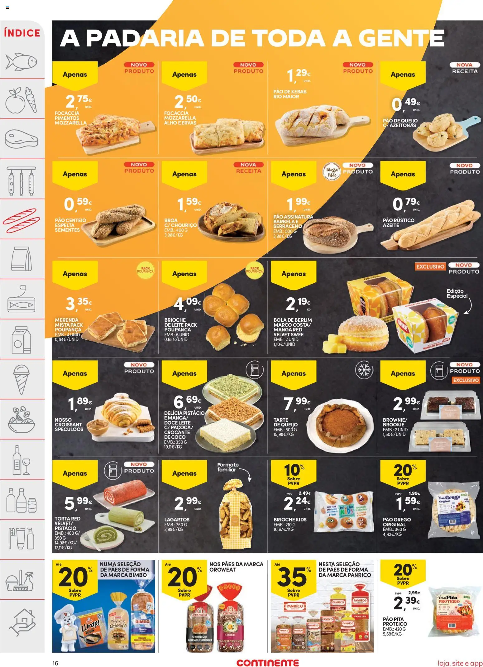 Continente folheto │ válido de 26.05.2026 | Página: 16 | Produtos: Azeitonas, Queijo, Abóbora, Torta