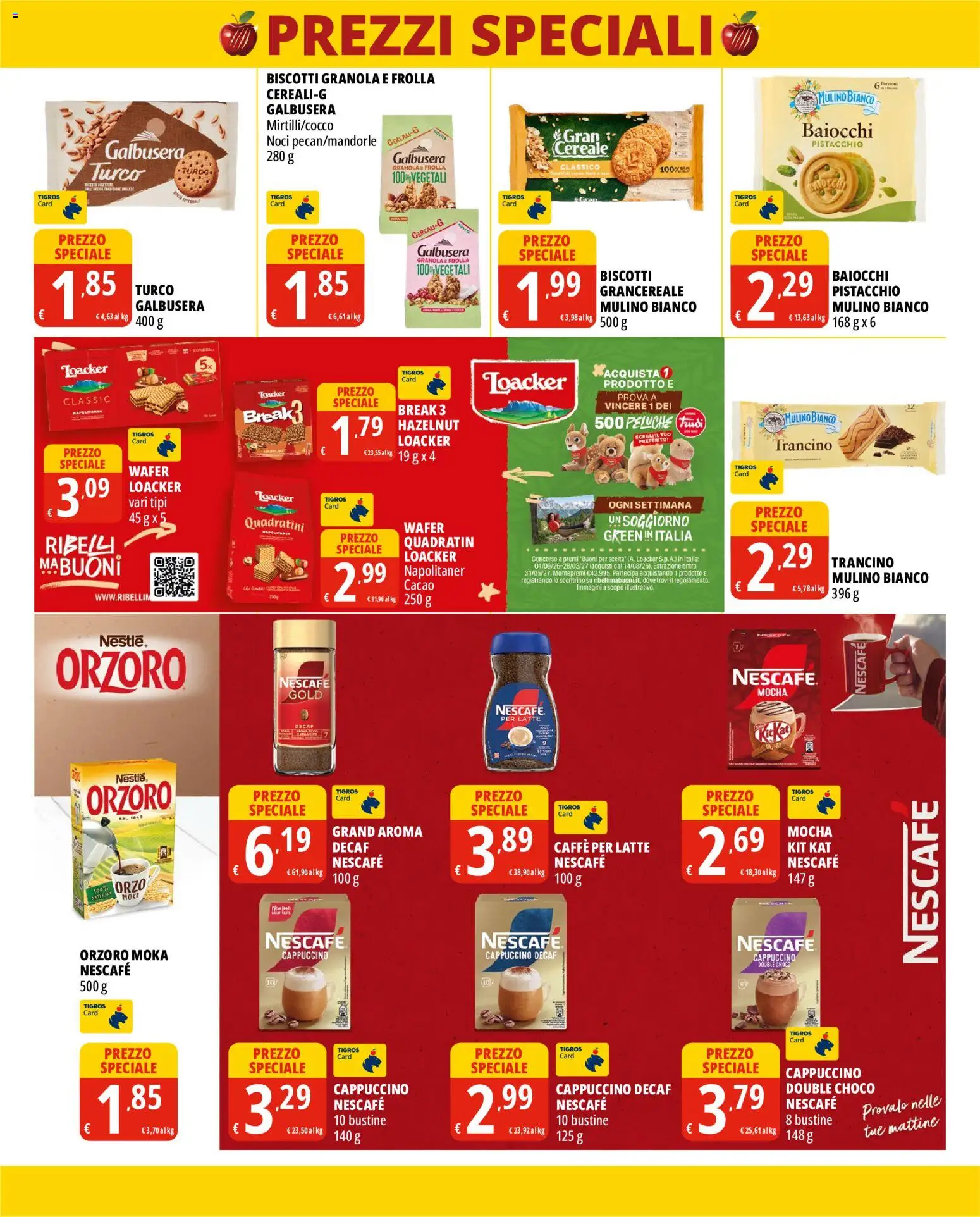 Volantino Tigros del 13/10/2026 | Pagina: 5 | Prodotti: Peluche, Pistacchio, Caffè, Nescafé
