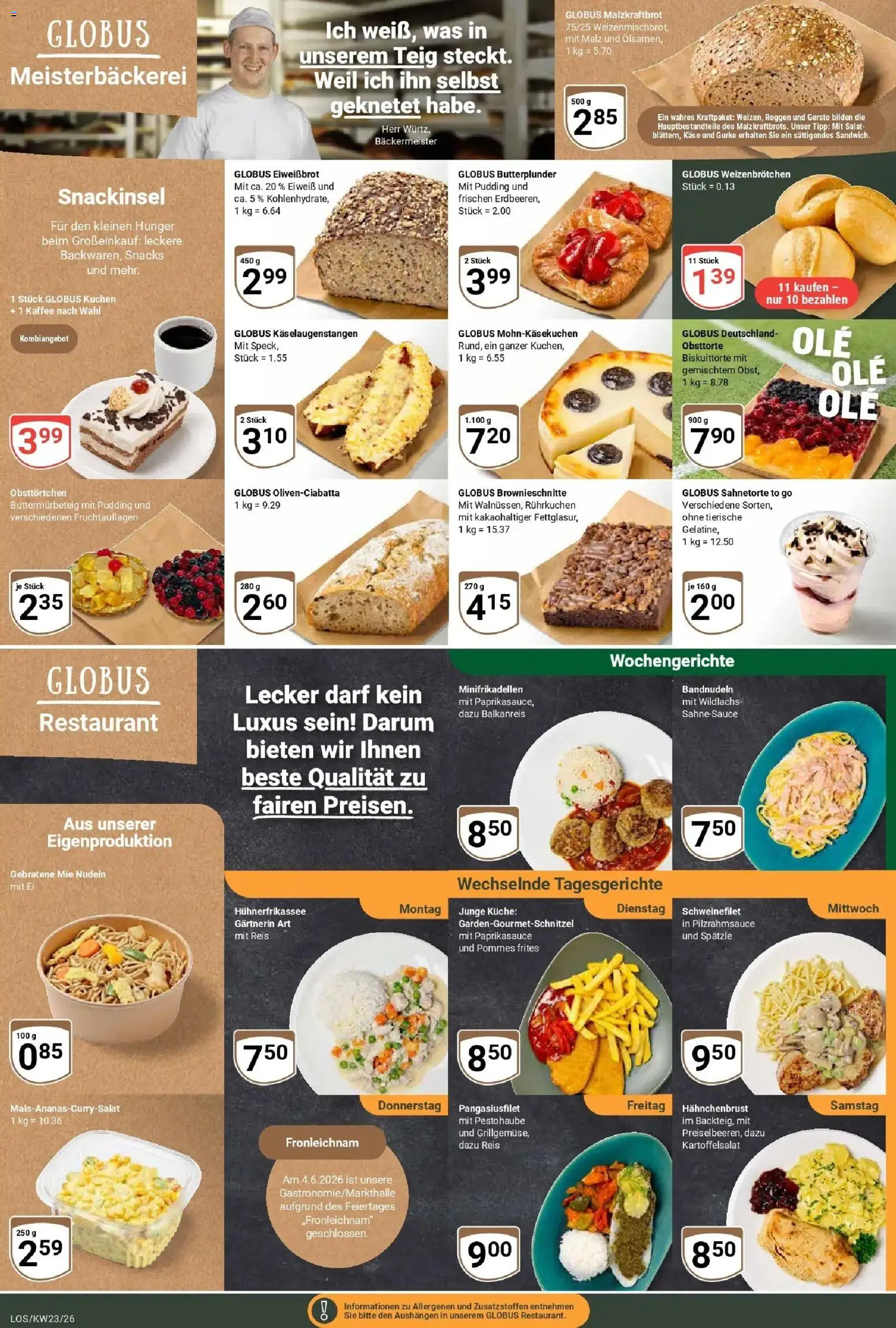 Globus Prospekt Losheim Am See – gültig ab 01.06.2026 | Seite: 7 | Produkte: Pommes, Nudeln, Salat, Hahnchenbrust