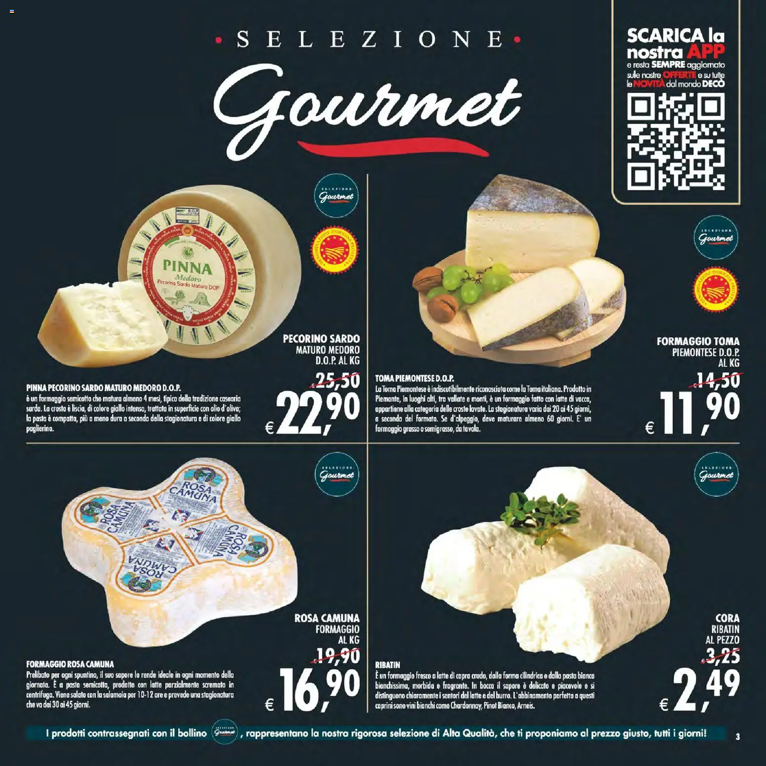 Volantino Decò del 29.05.2026 | Pagina: 3 | Prodotti: Formaggio, Olio, Latte parzialmente scremato, Pecorino